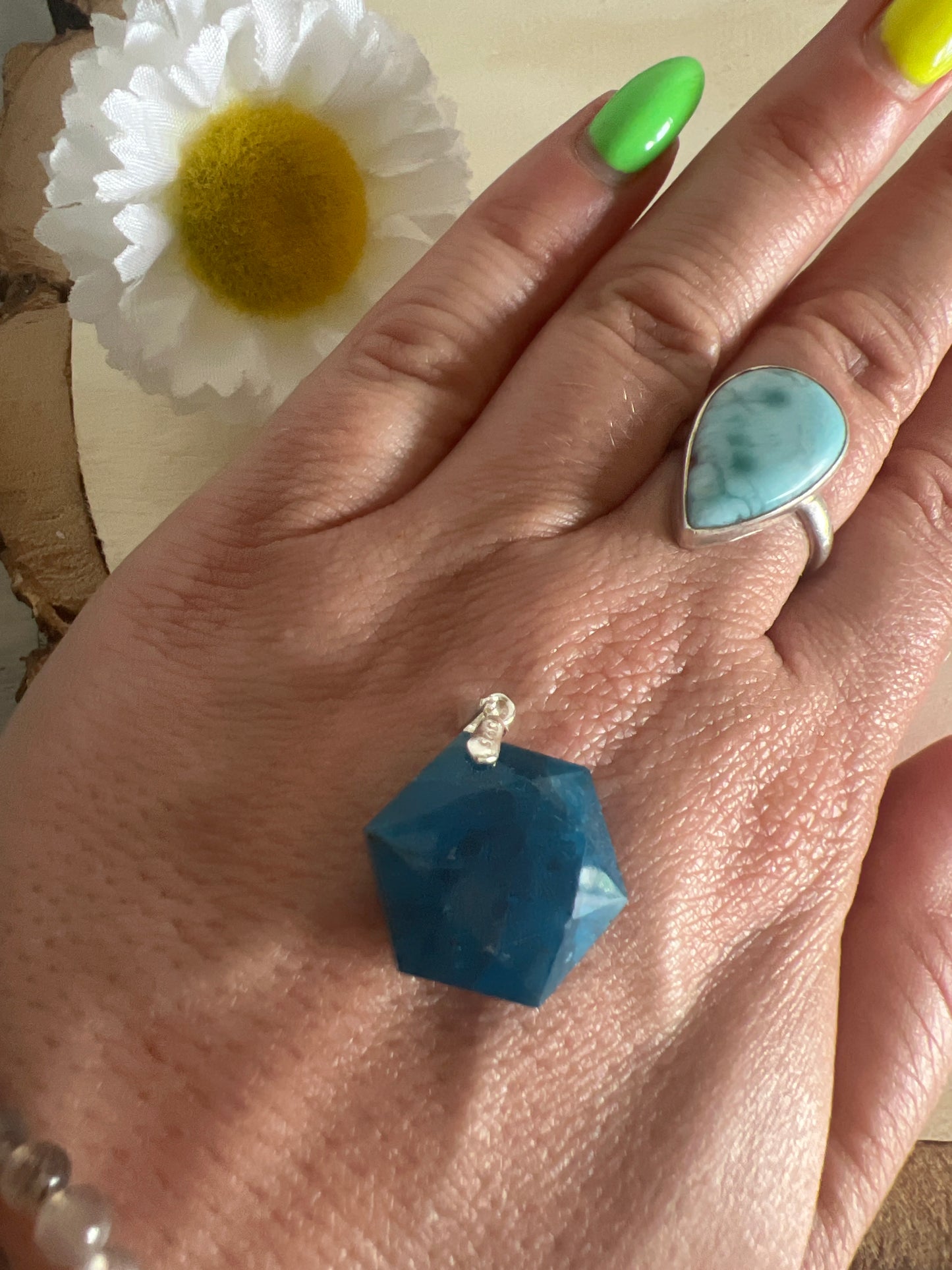 Apatite Star 925 Sterling Silver Pendant