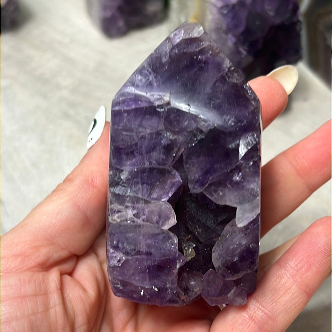 A Amethyst Agate Tower Points