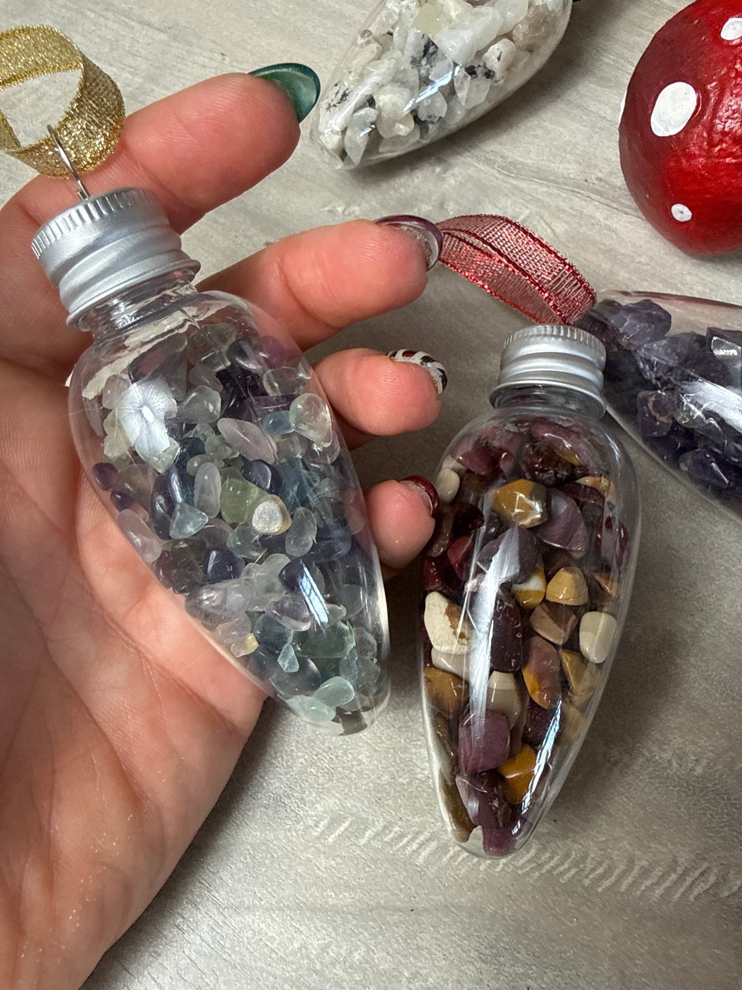 Christmas Baubles Decoration - Gem Chips