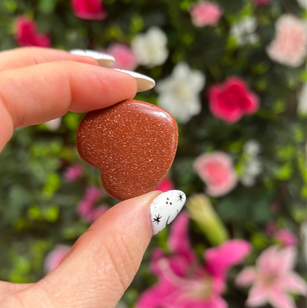 Goldstone Brown Sandstone Heart