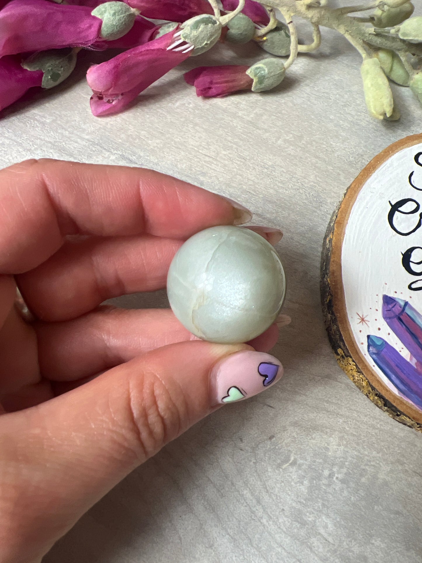 Sage Green Moonstone Sphere