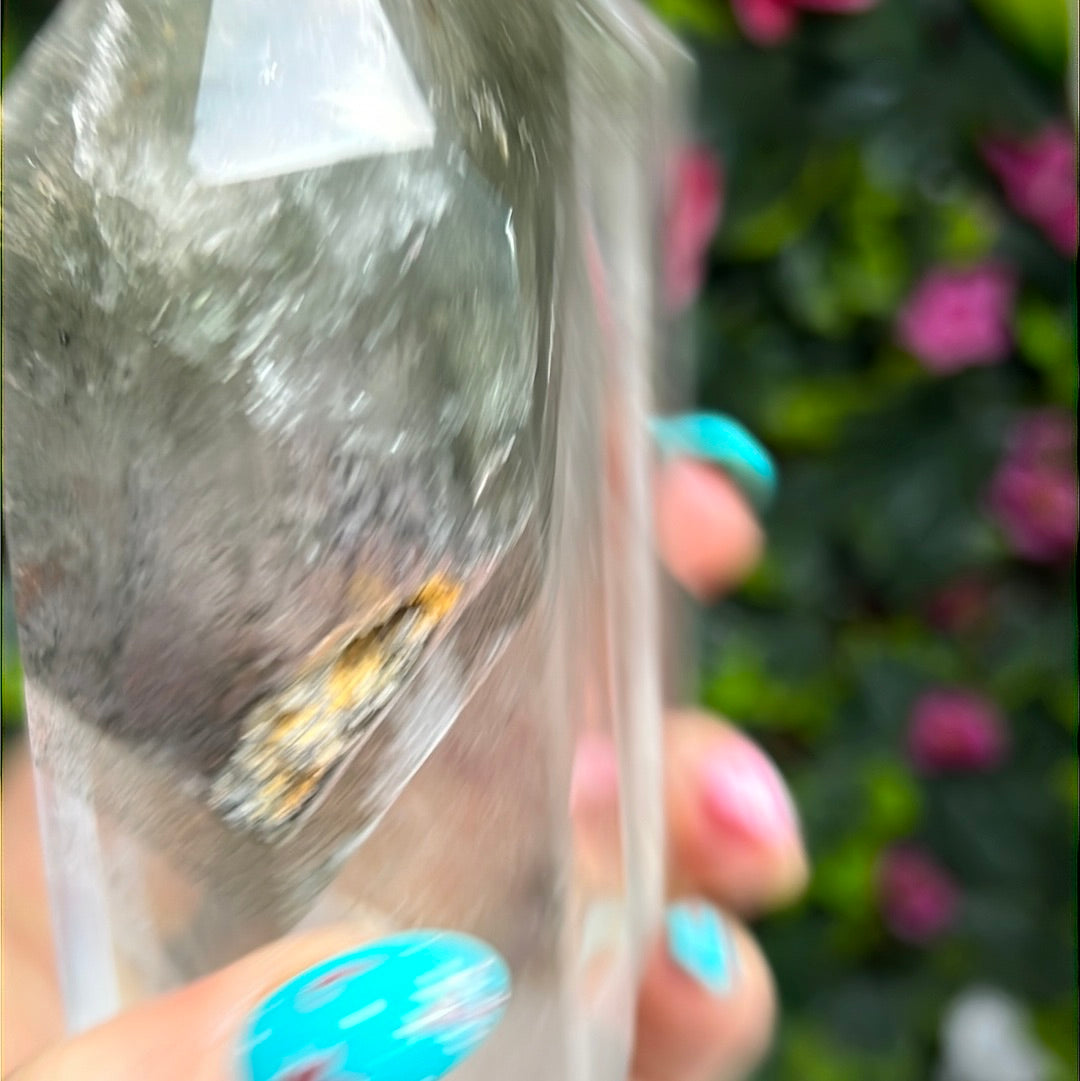 Twin Phantom Garden Quartz Tower Point