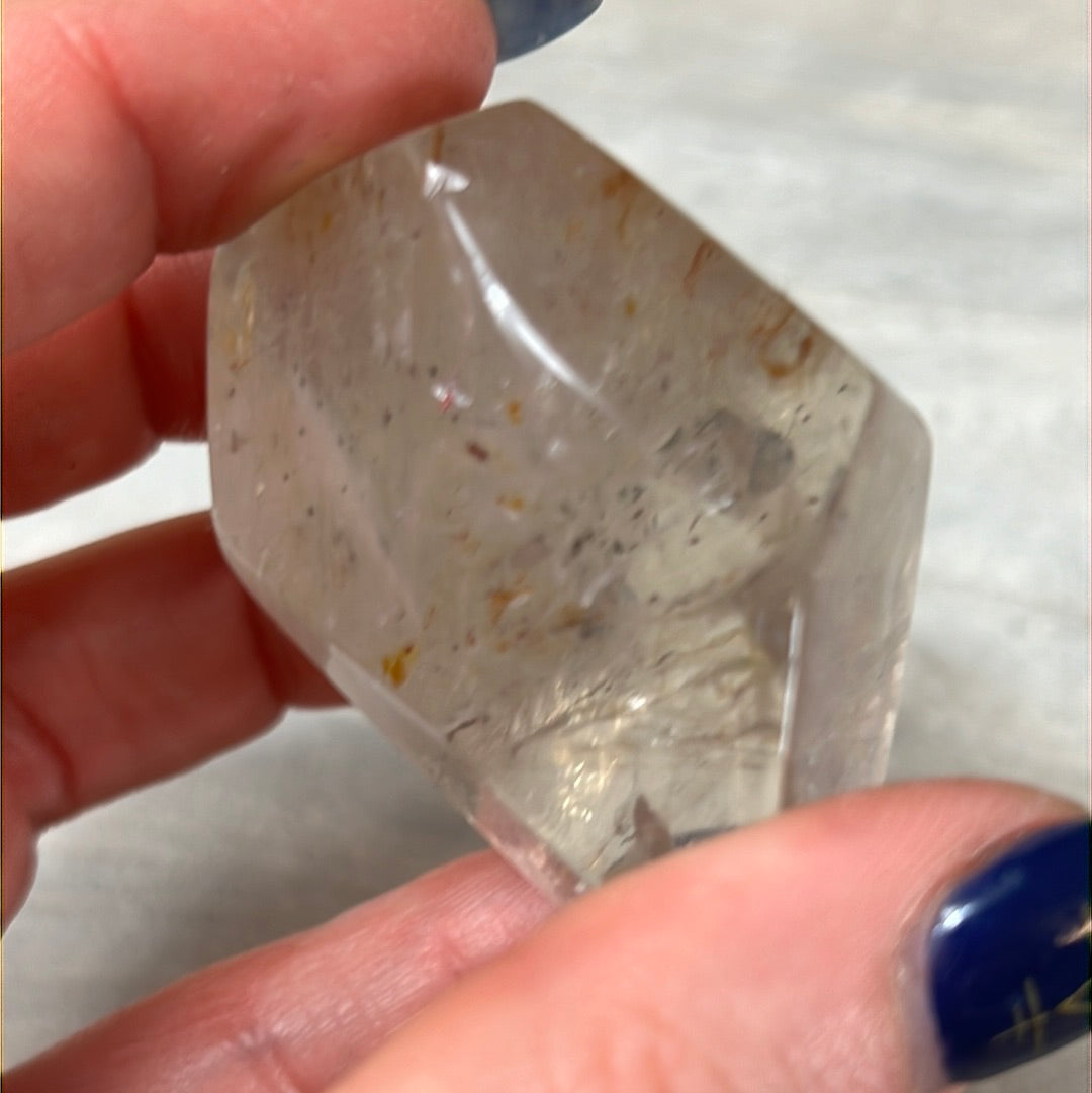 Pyrite in Quartz Freeform Polished Specimen