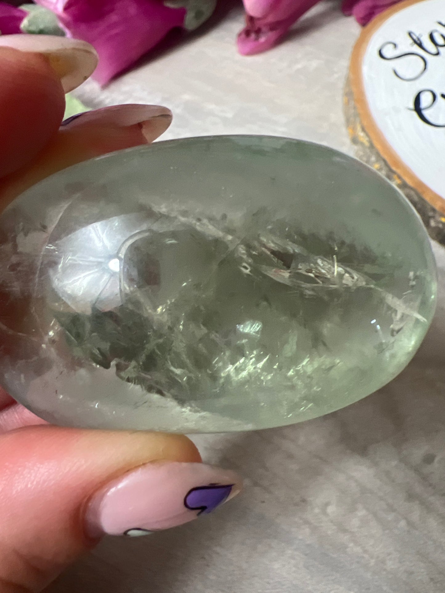 Prasolite Green Amethyst Palm