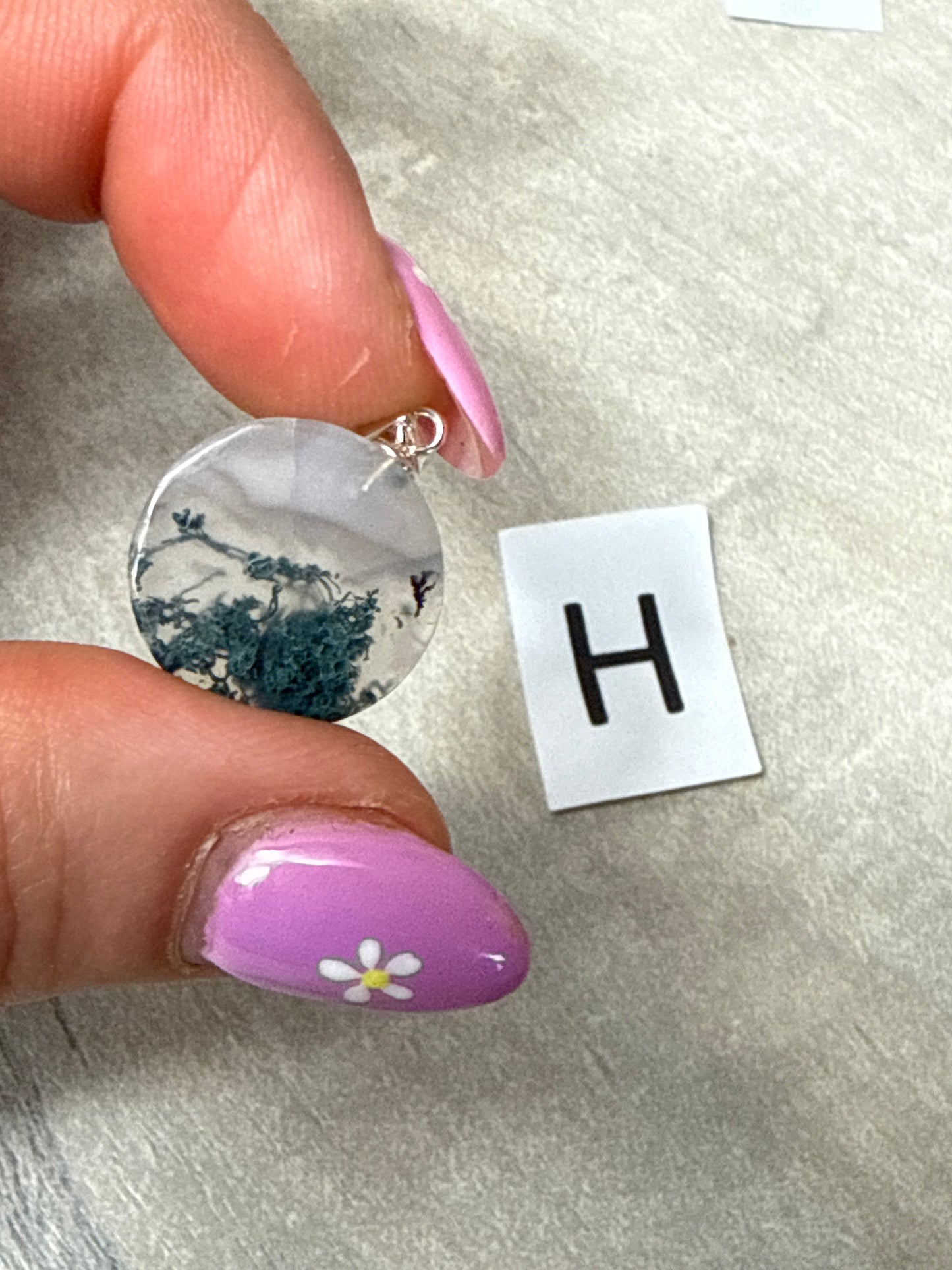 Moss Agate Sterling Pendant