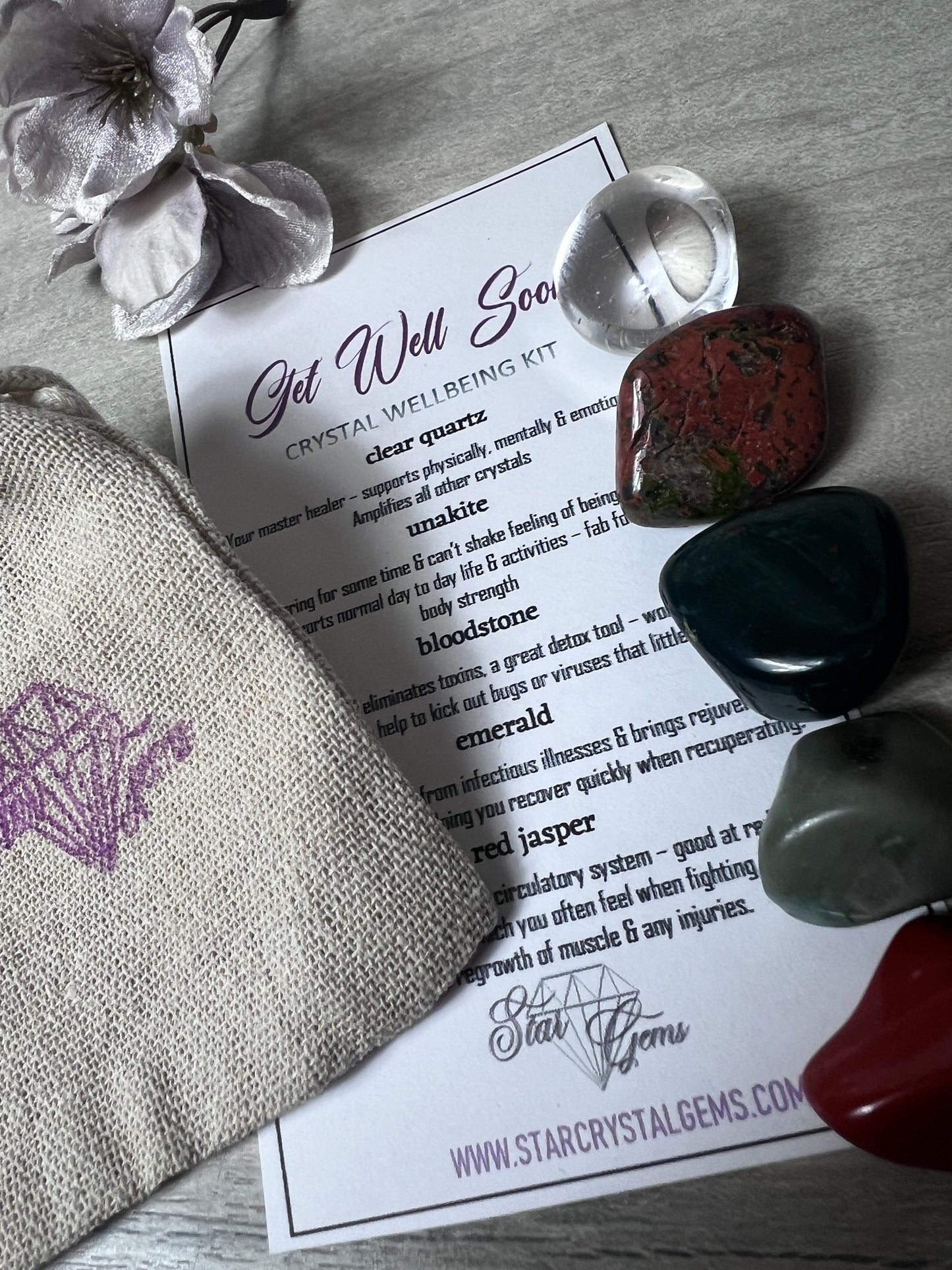 Starcrystalgems - Get Well Soon - Tumblestone Kit