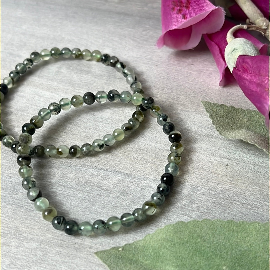 Prehnite Bracelet - 4mm