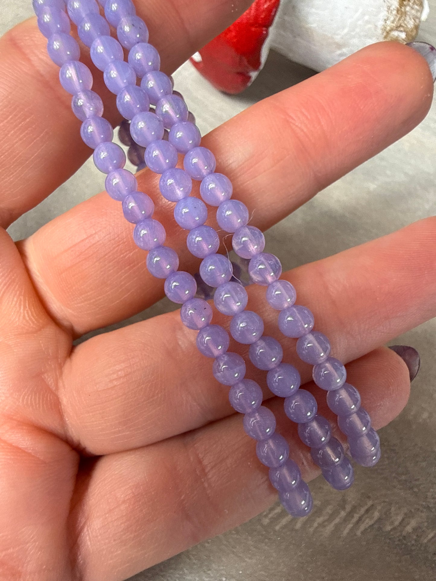 Lavender Moon Quartz Bracelet - 4mm