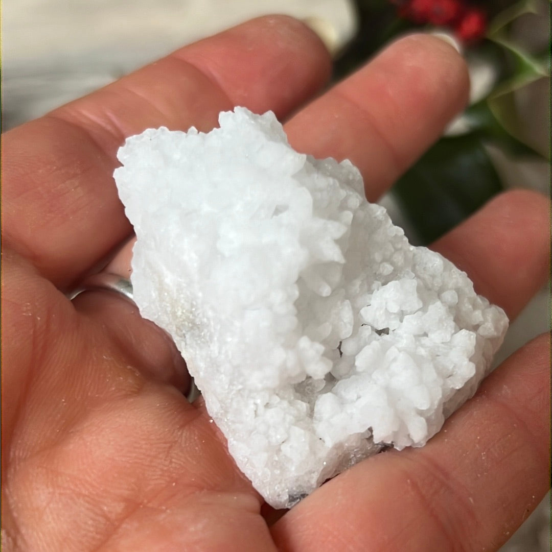 Snow Quartz Druzy specimen