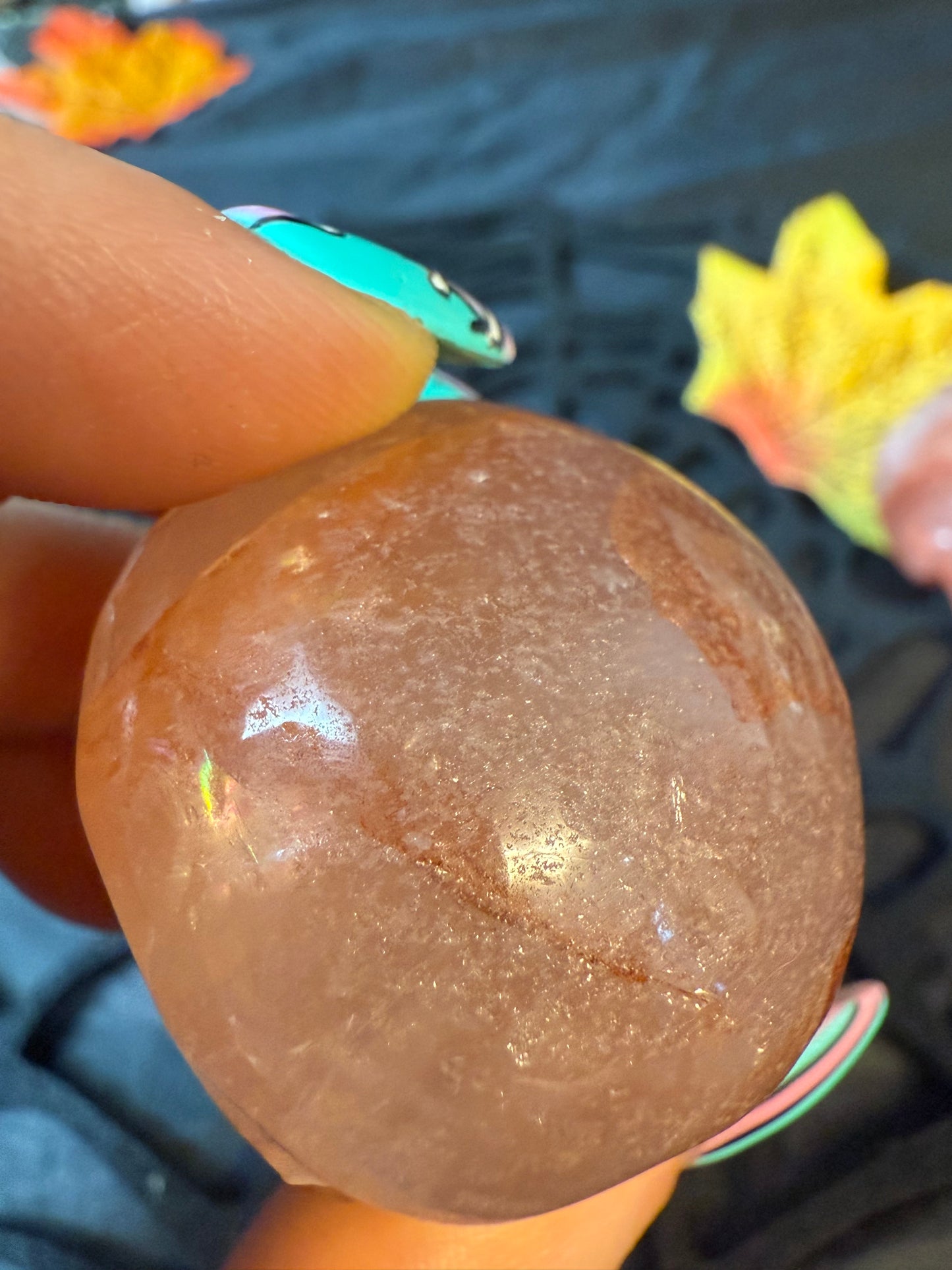 Fire Quartz Skull