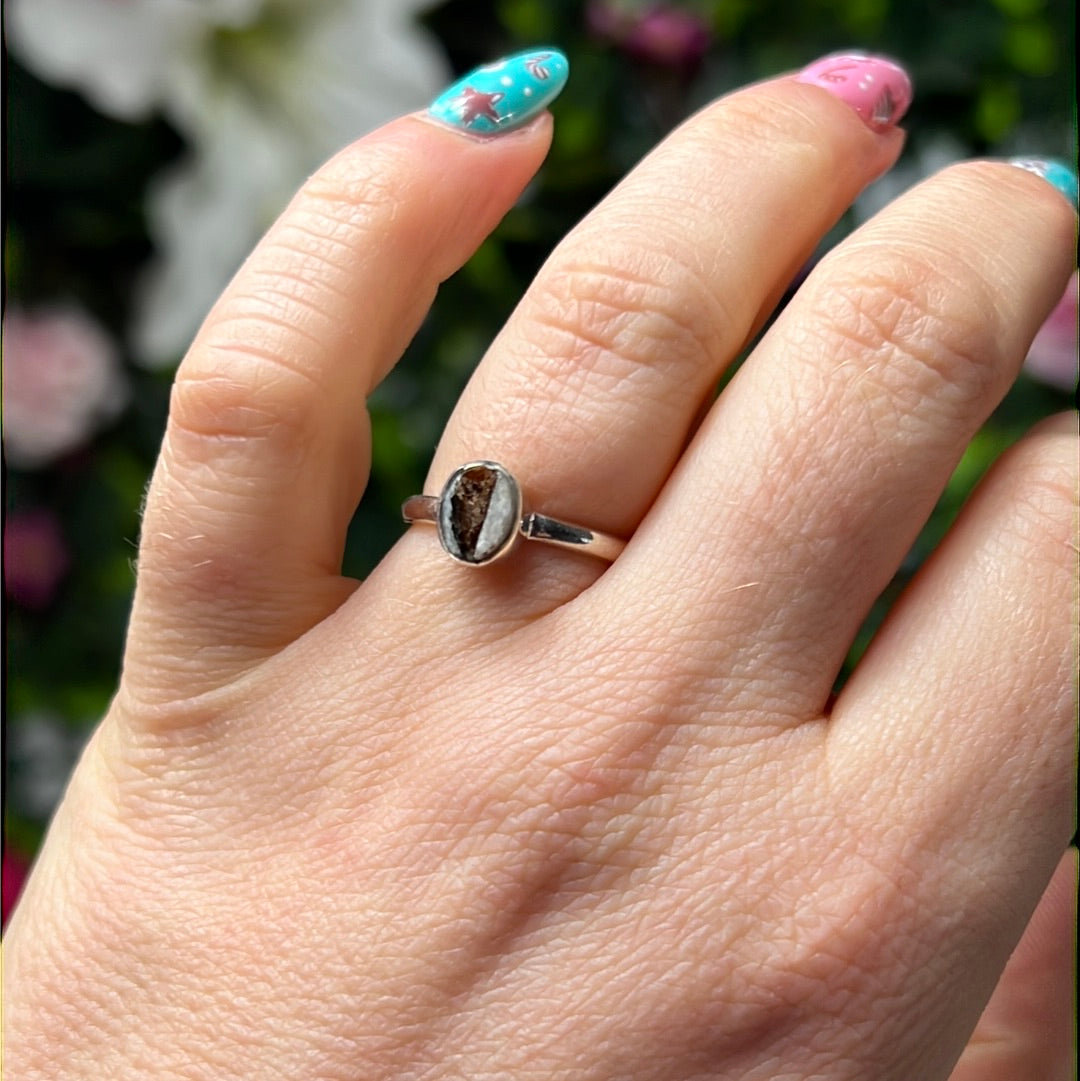 Astrophyllite 925 Sterling Silver Ring - Size M