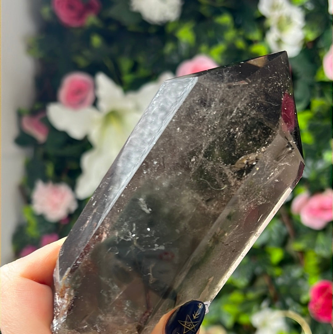 Smoky Quartz Point Wand