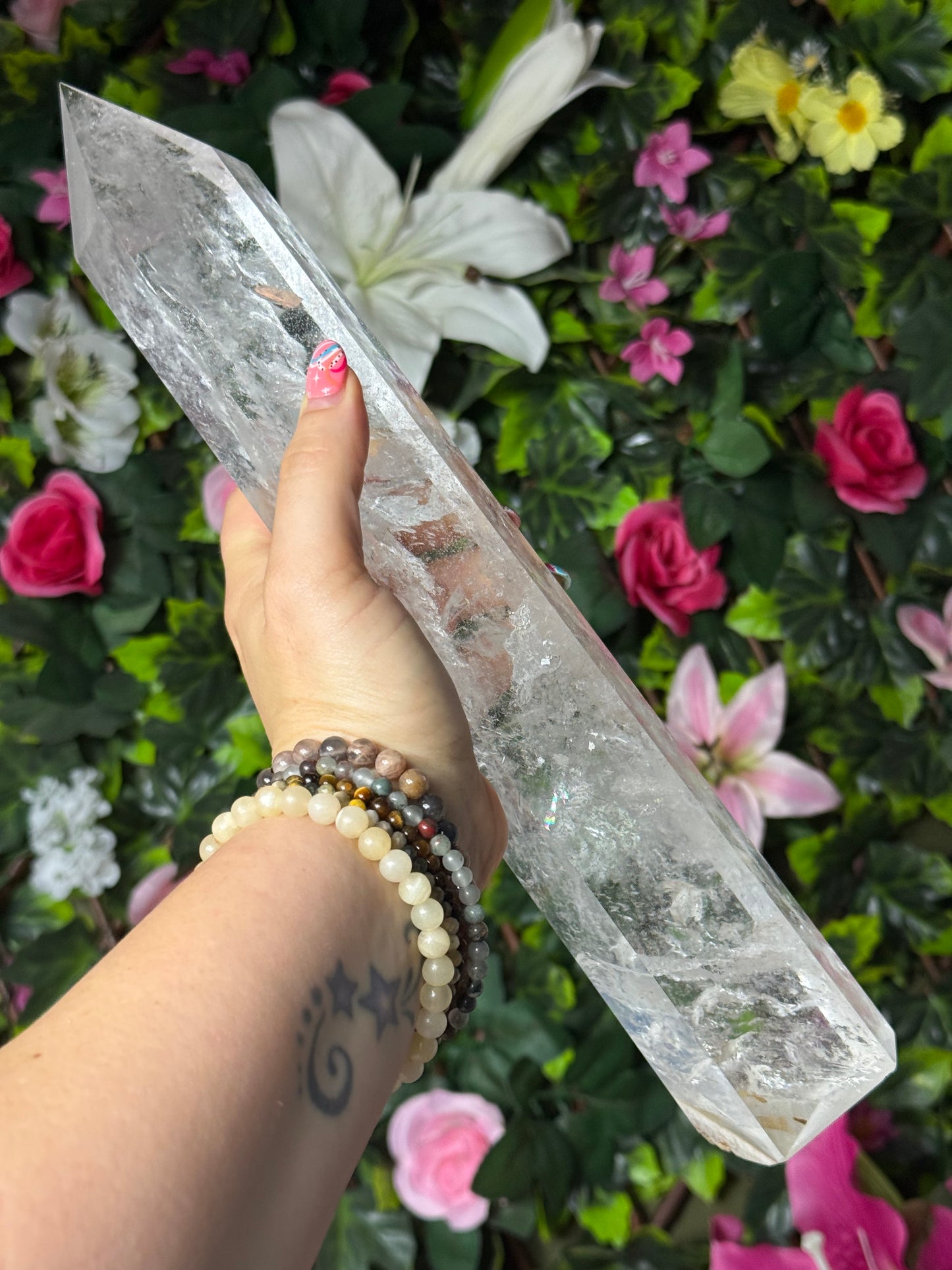 Large Clear Quartz Tower Point