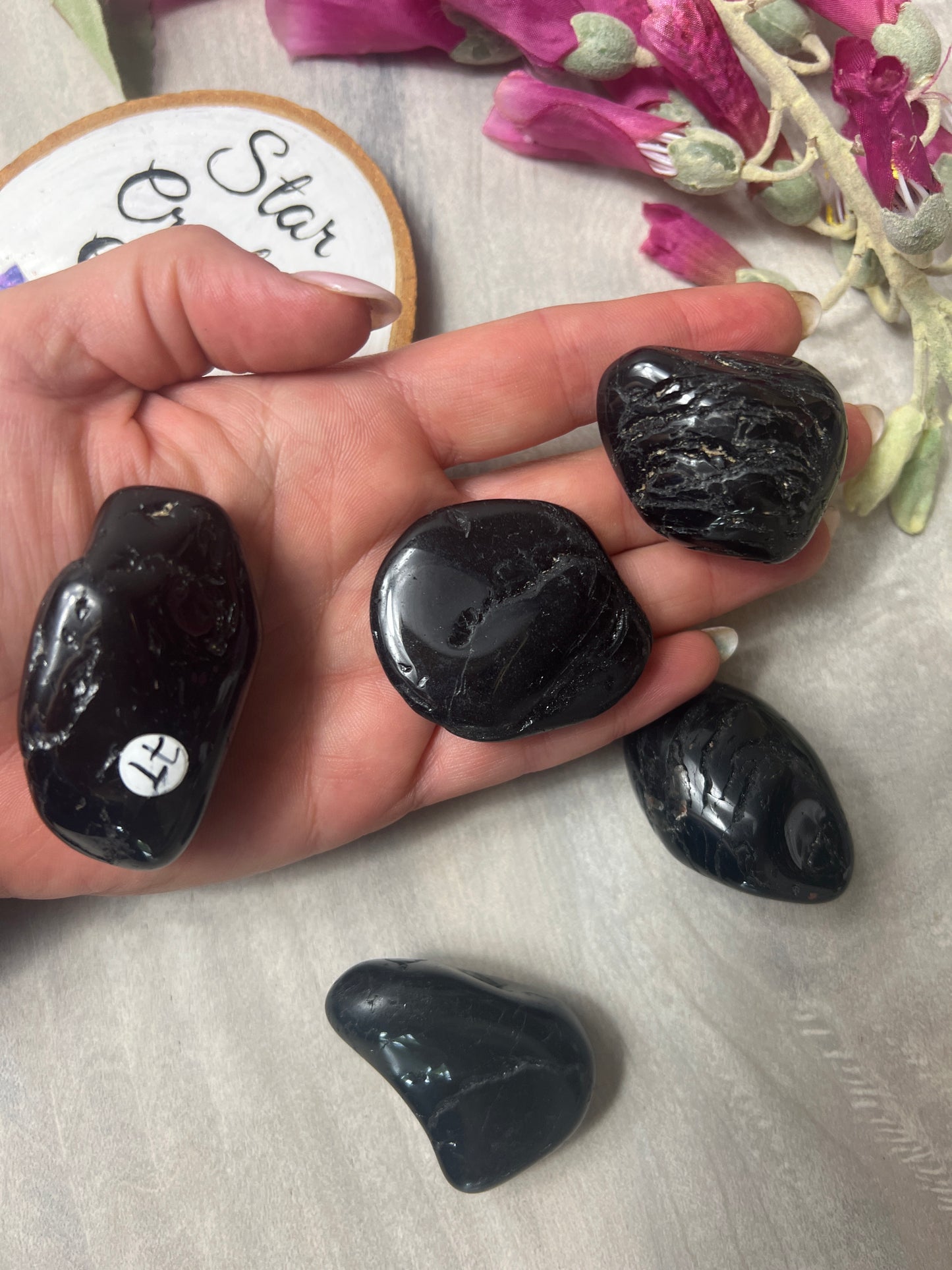 XL Black Tourmaline Tumble Tumblestone