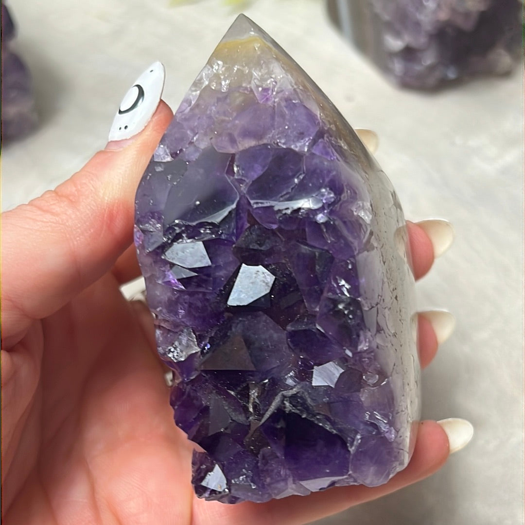 A Amethyst Agate Tower Points