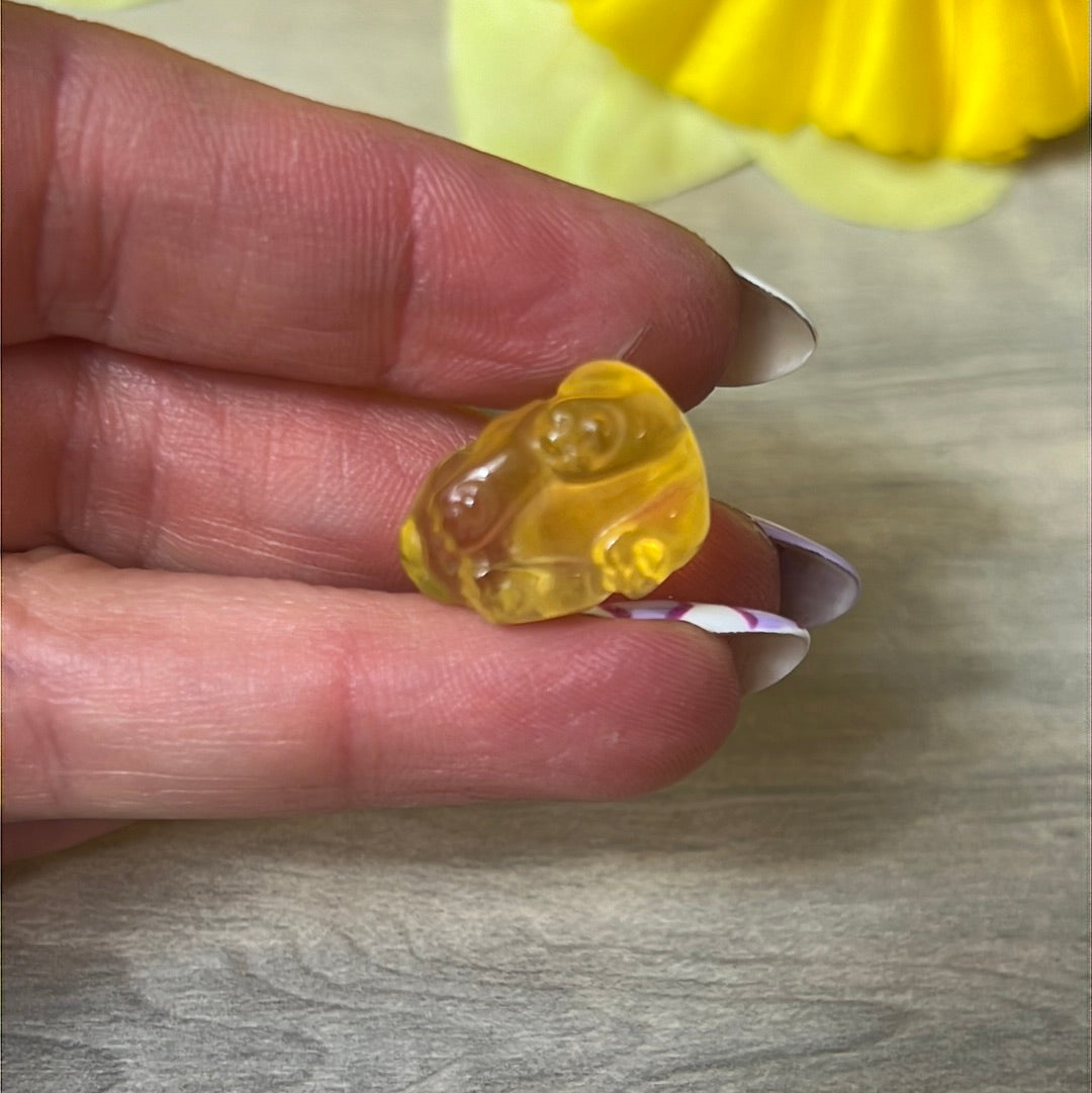 Yellow Fluorite Rabbit Bunny