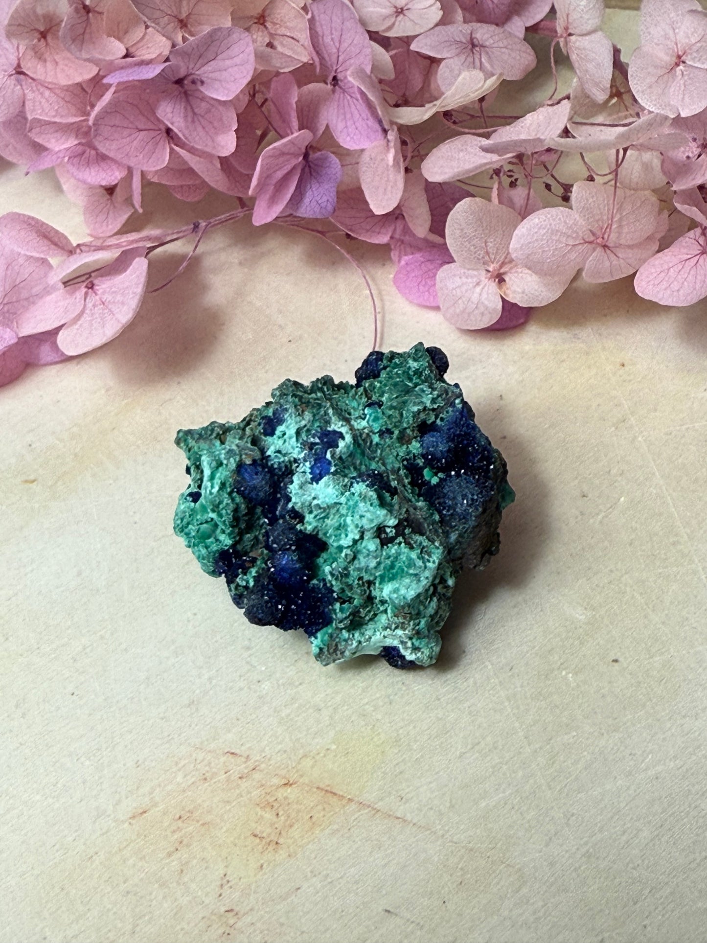 Azurite Specimen Chunk with Malachite