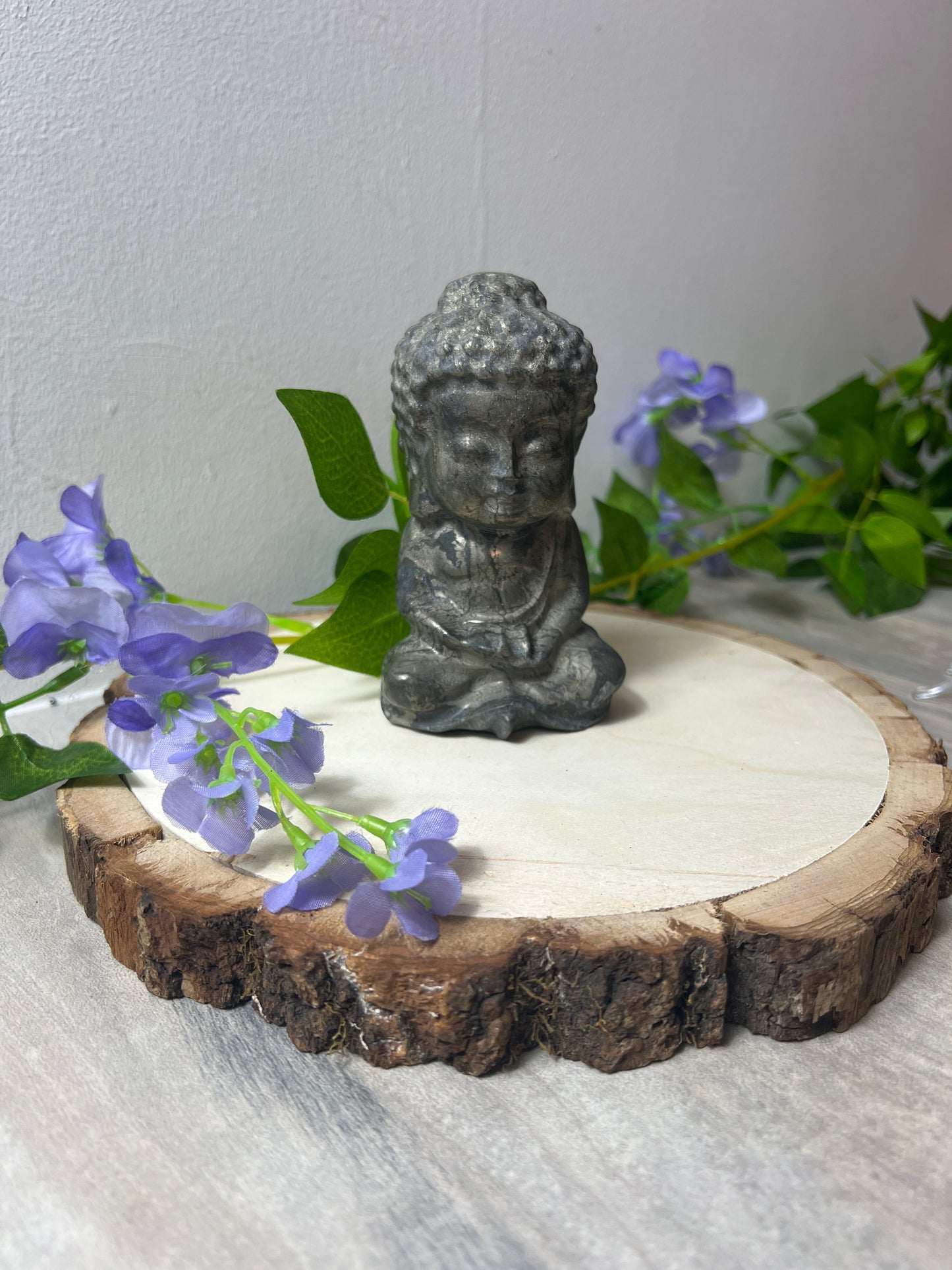 Large Pyrite Baby Buddha