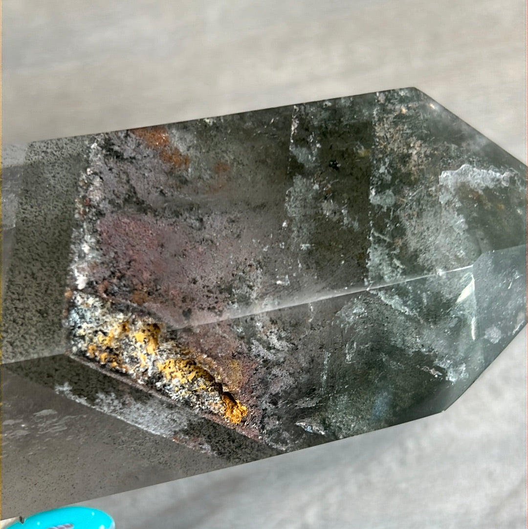 Twin Phantom Garden Quartz Tower Point