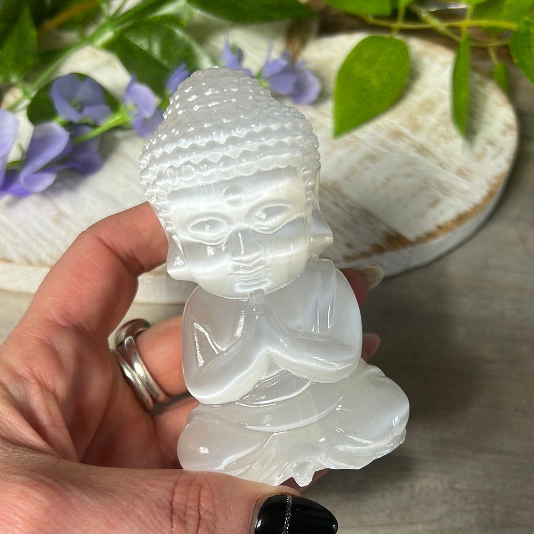 Selenite Buddha