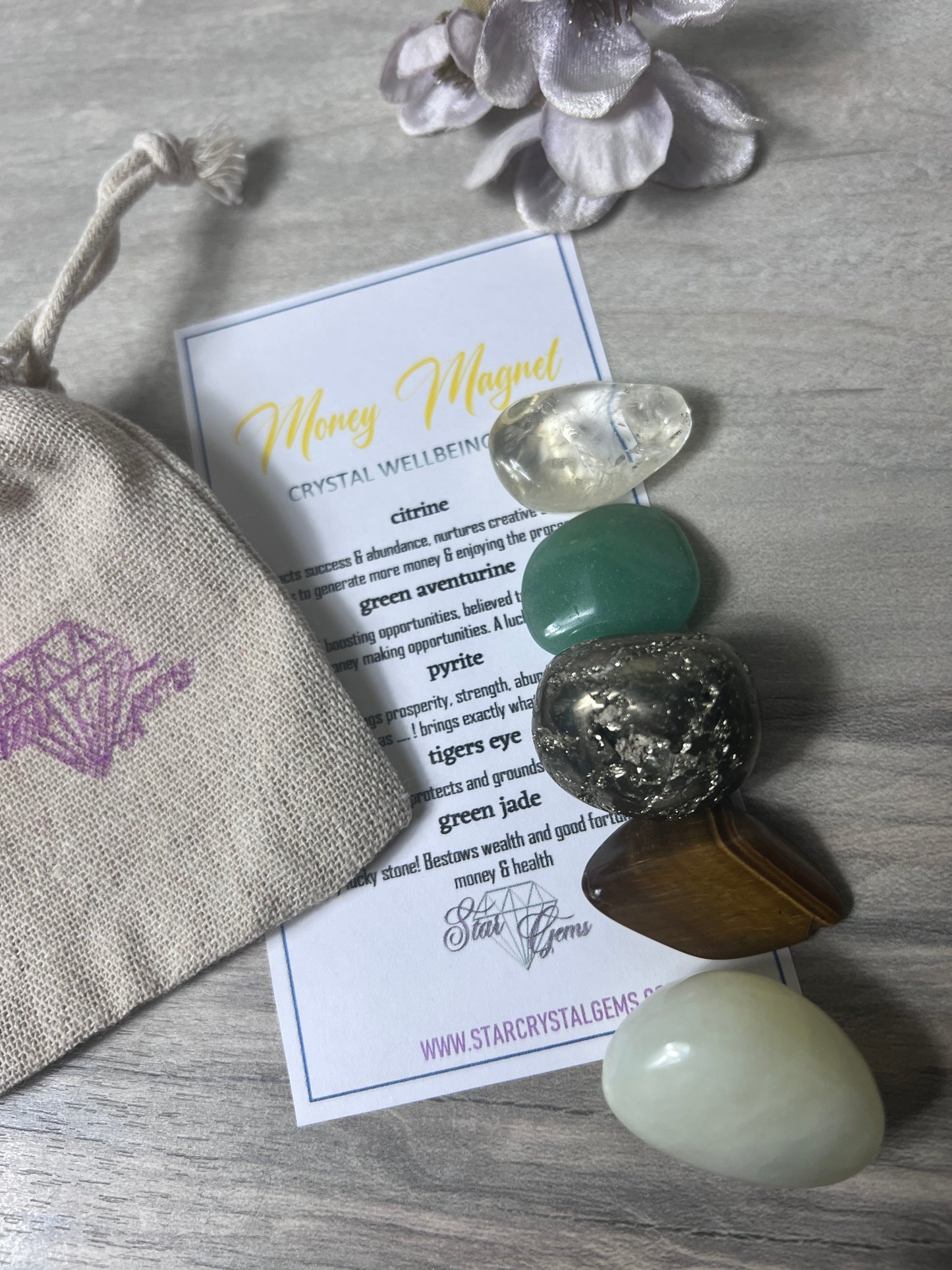 Starcrystalgems - Money Magnet - Tumblestone Kit