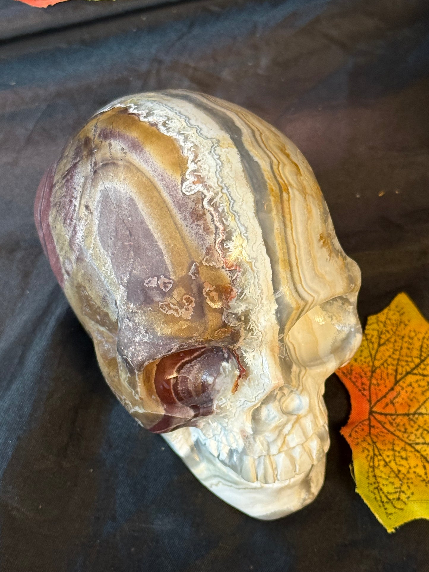 Mexican Agate Skull