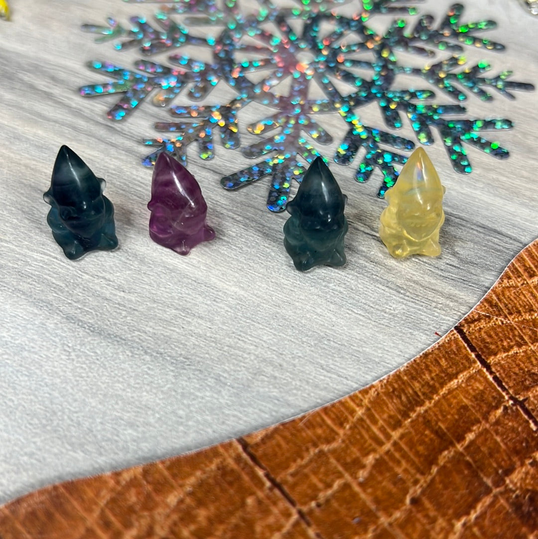 Mini Fluorite gnome