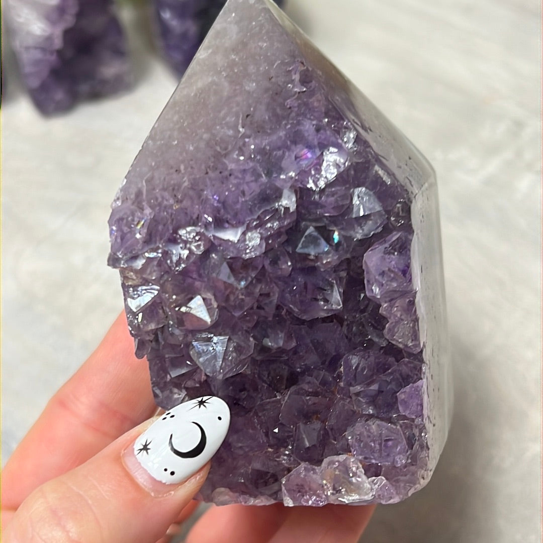 A Amethyst Agate Tower Points