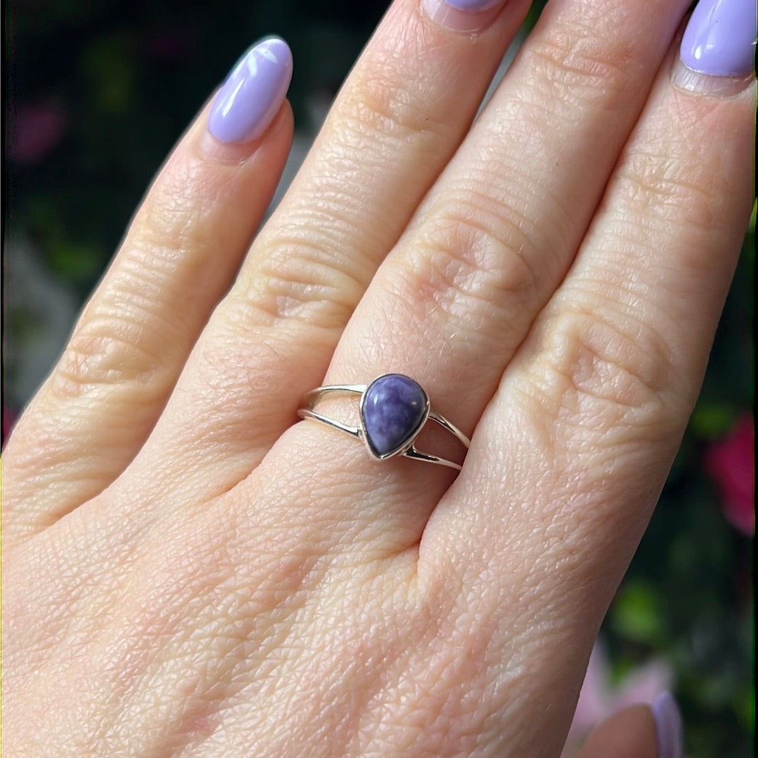 Tiffany stone 925 Silver Ring -  Size O