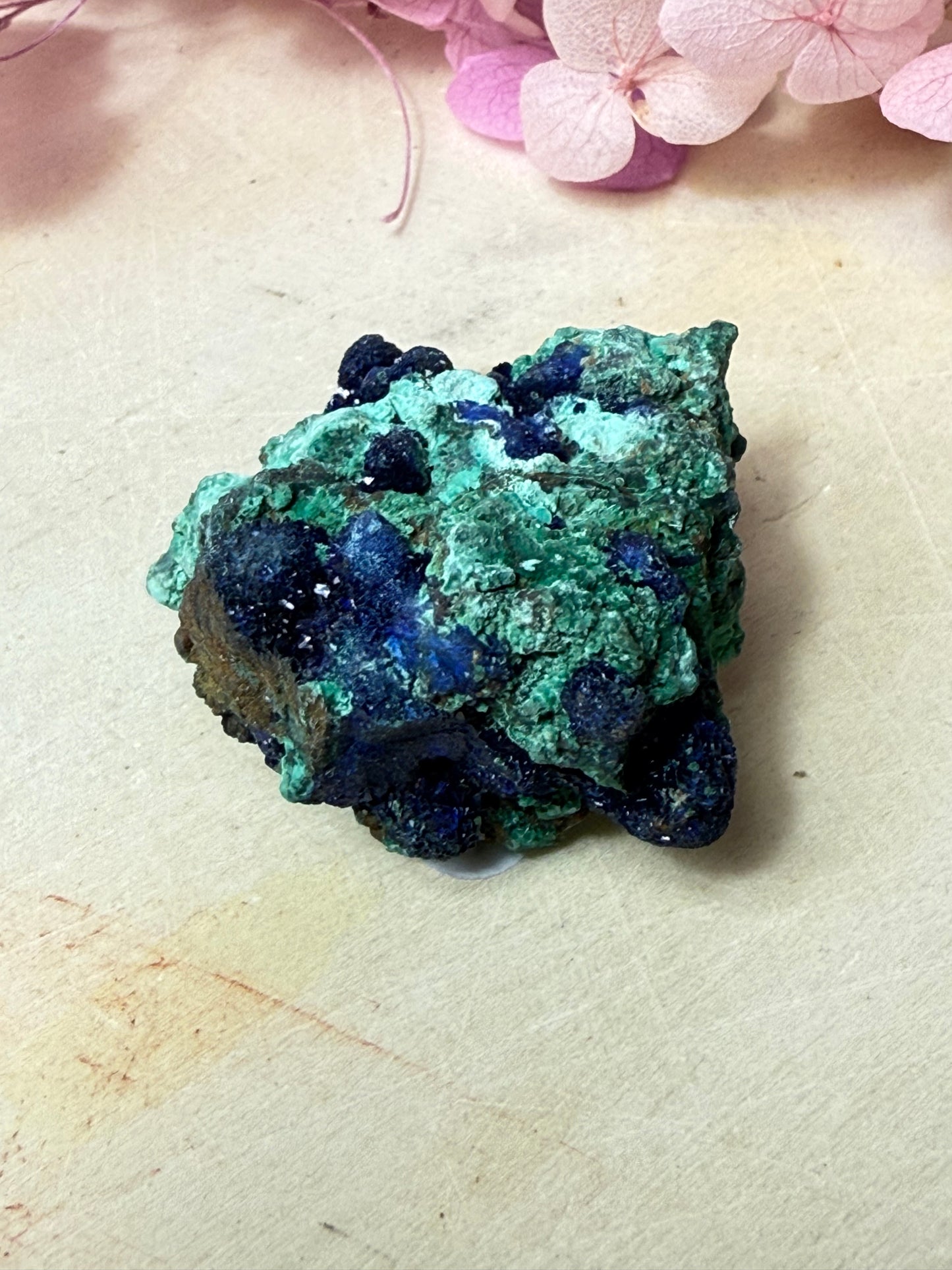Azurite Specimen Chunk with Malachite