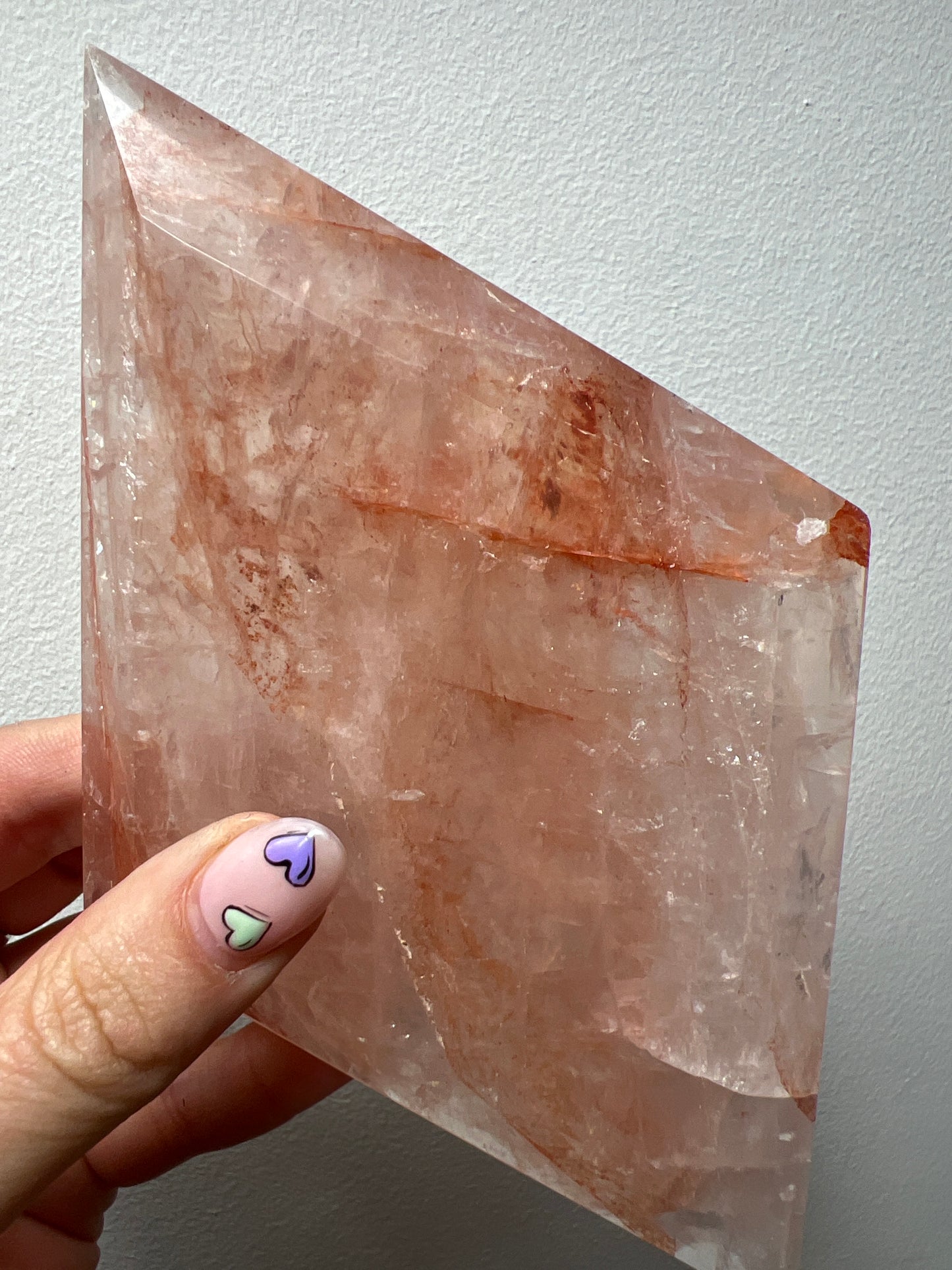 XL Rose and Fire Quartz Diamond