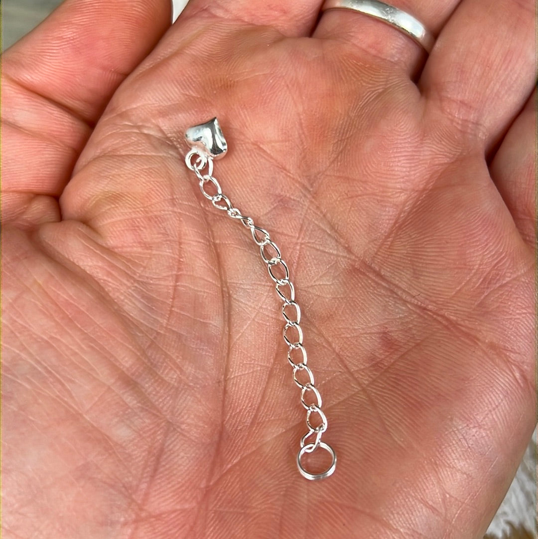 2” Extender Extension Chain - Sterling Silver 925