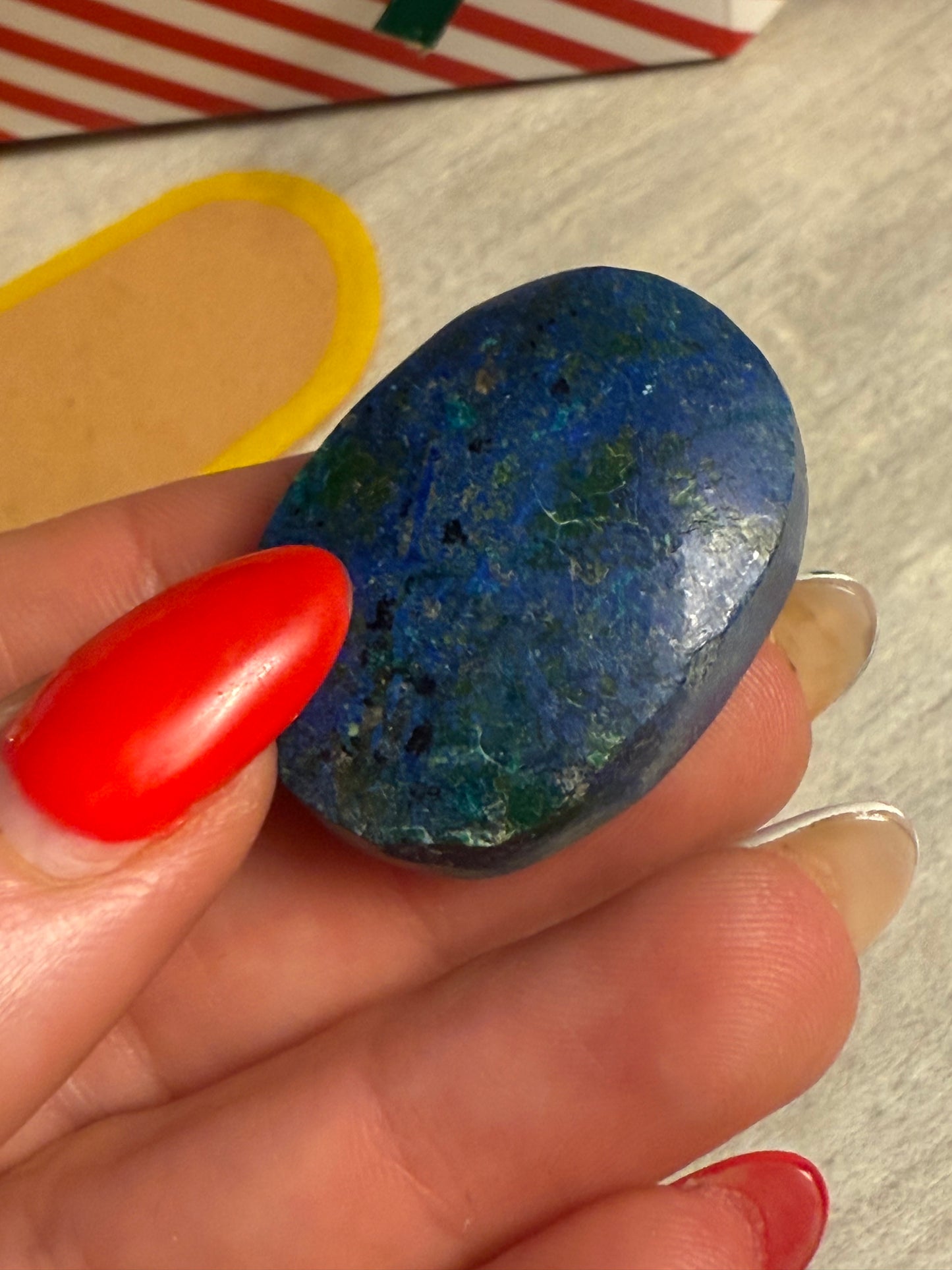 Azurite Palm Stone