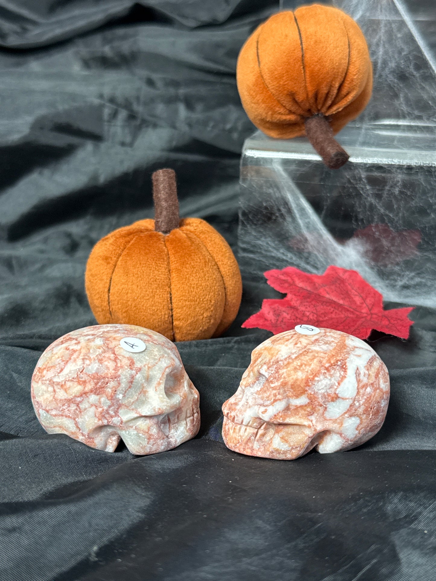 Red Vein Jasper Skull