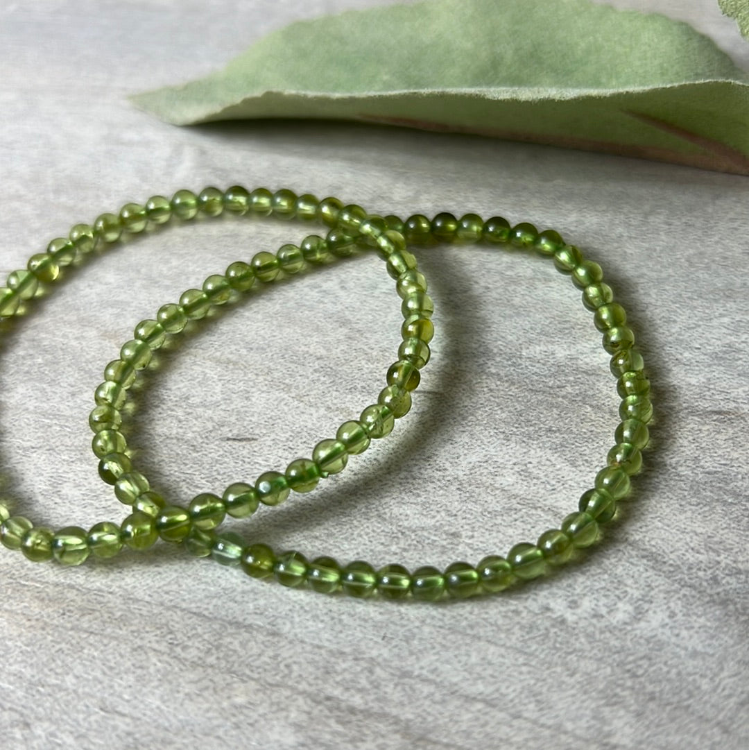 AA Peridot Bracelet - 4mm