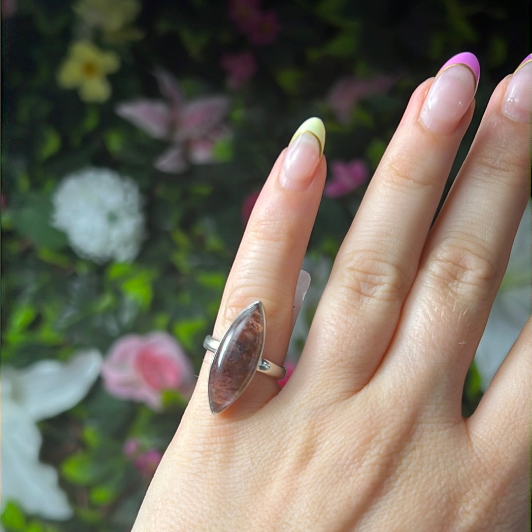 Super Seven 925 Silver Ring -  Size J 1/2