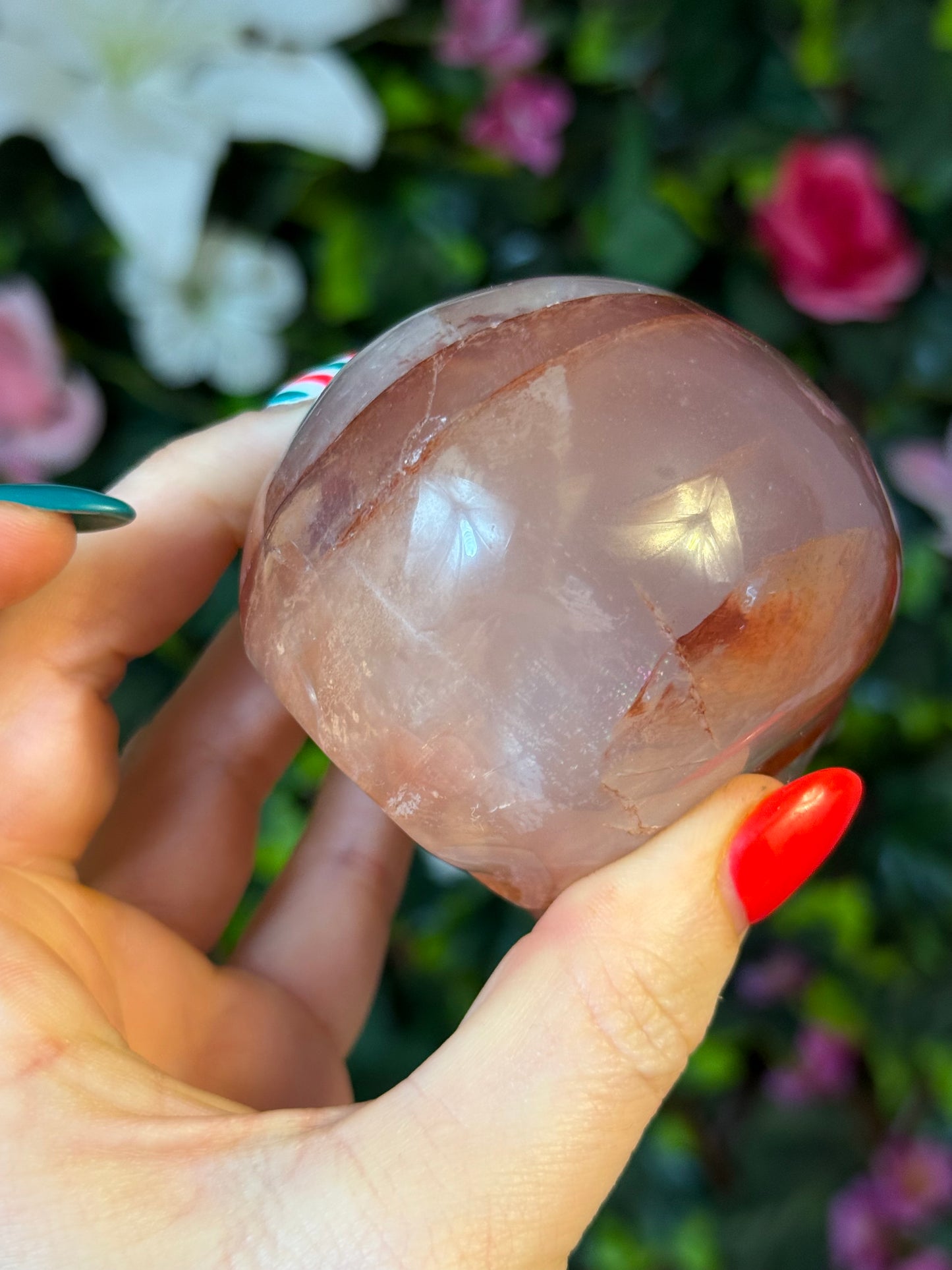 Fire Quartz Skull