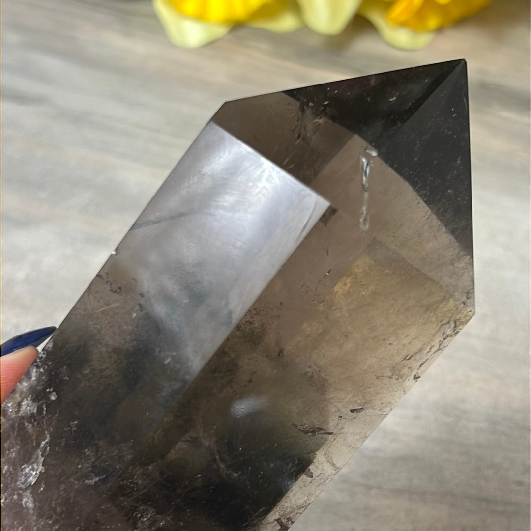 Smoky Quartz Point Wand