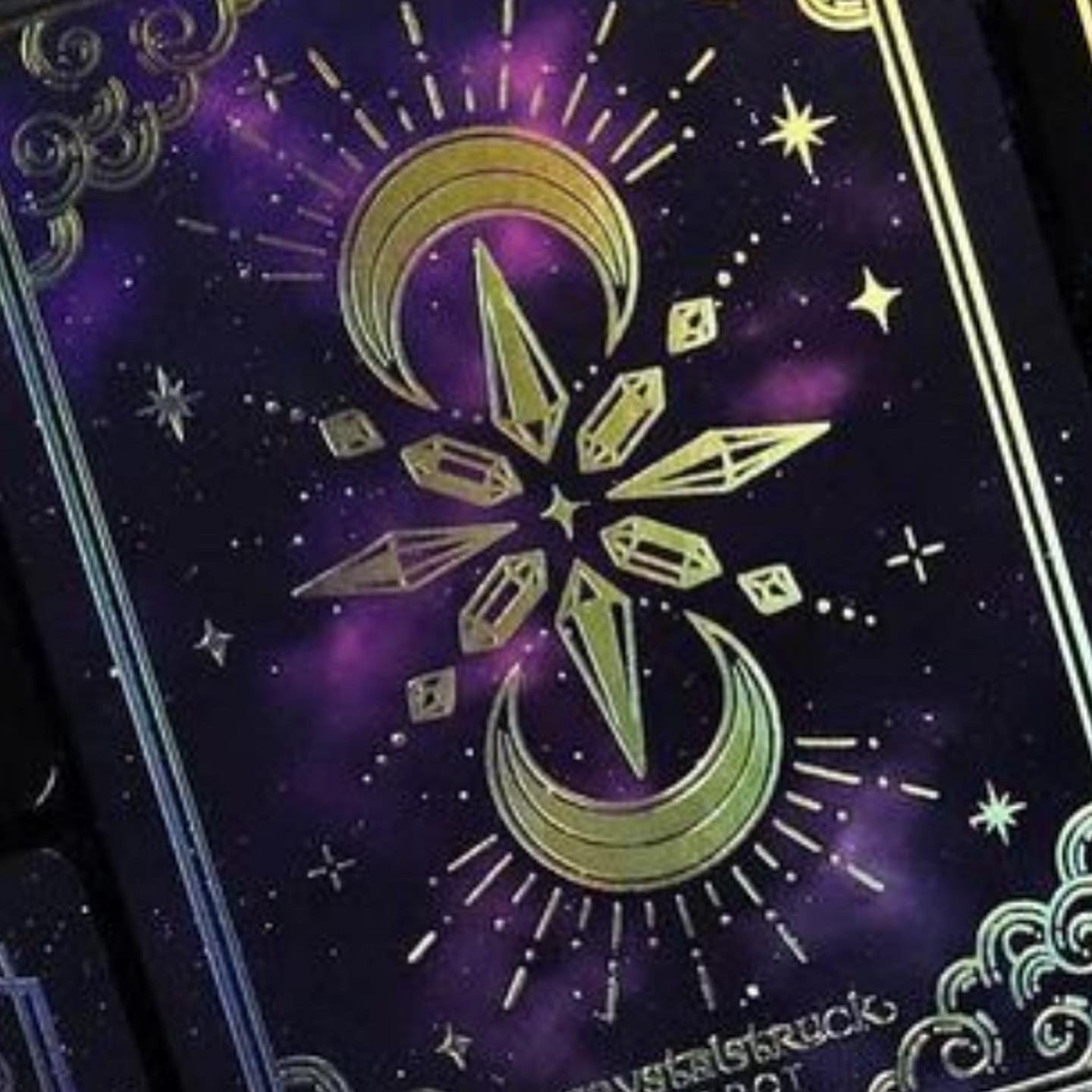 GOLD Crystalstruck Tarot Cards Card Deck - By Moonstruck Crystals