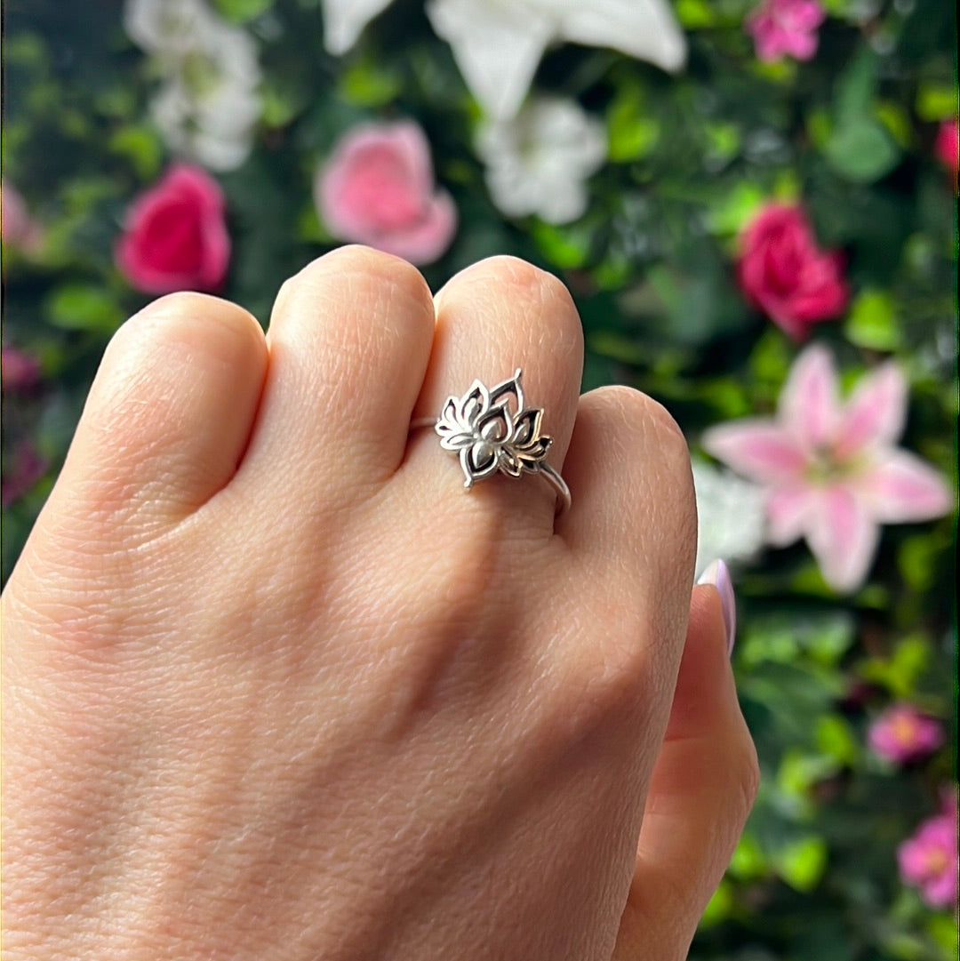 Lotus 925 Sterling Silver Ring
