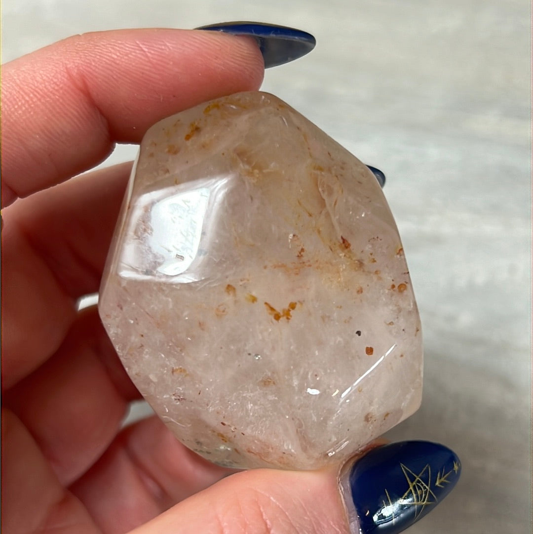 Pyrite in Quartz Freeform Polished Specimen