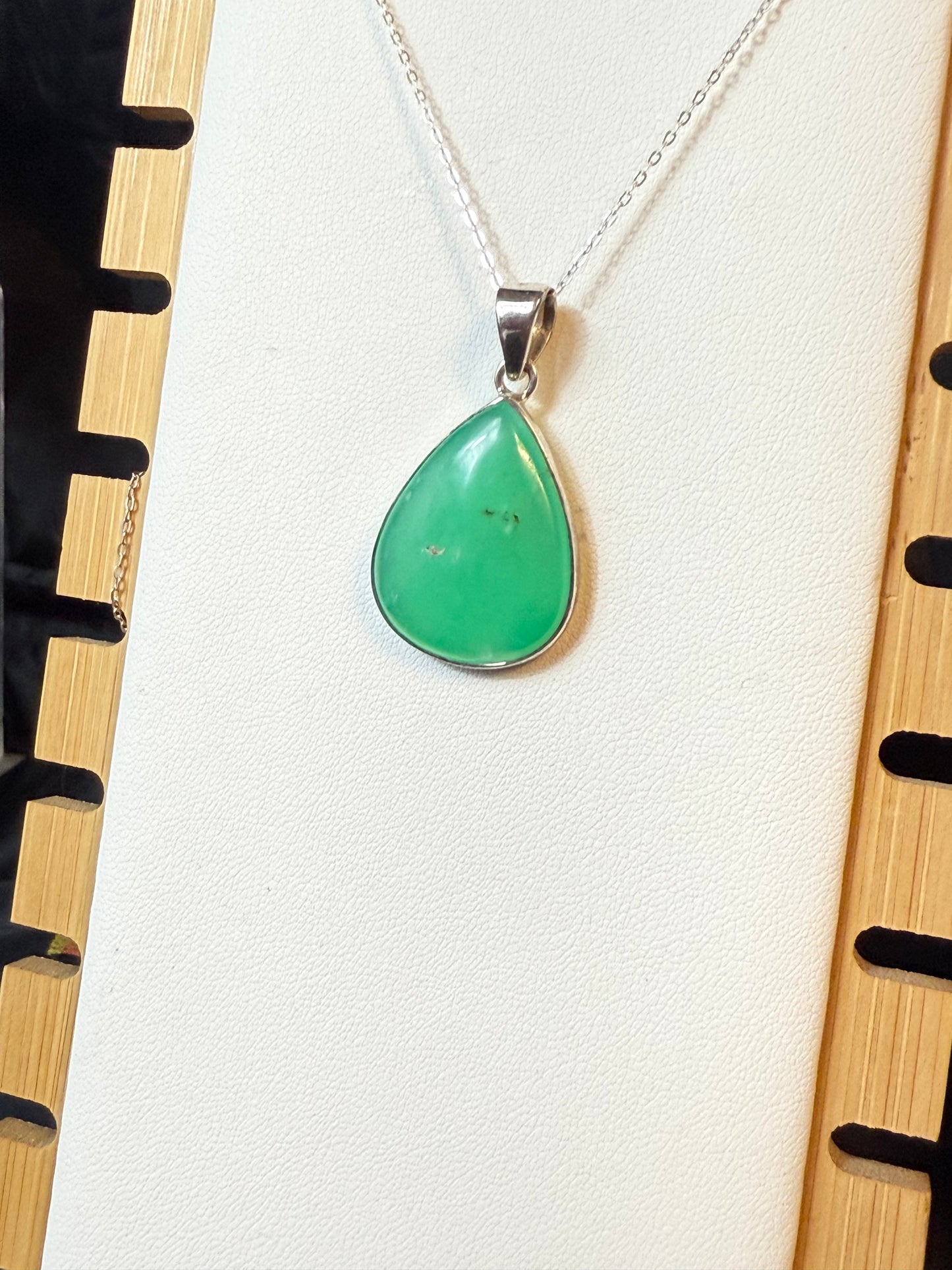Chrysoprase 925 Pendant AA