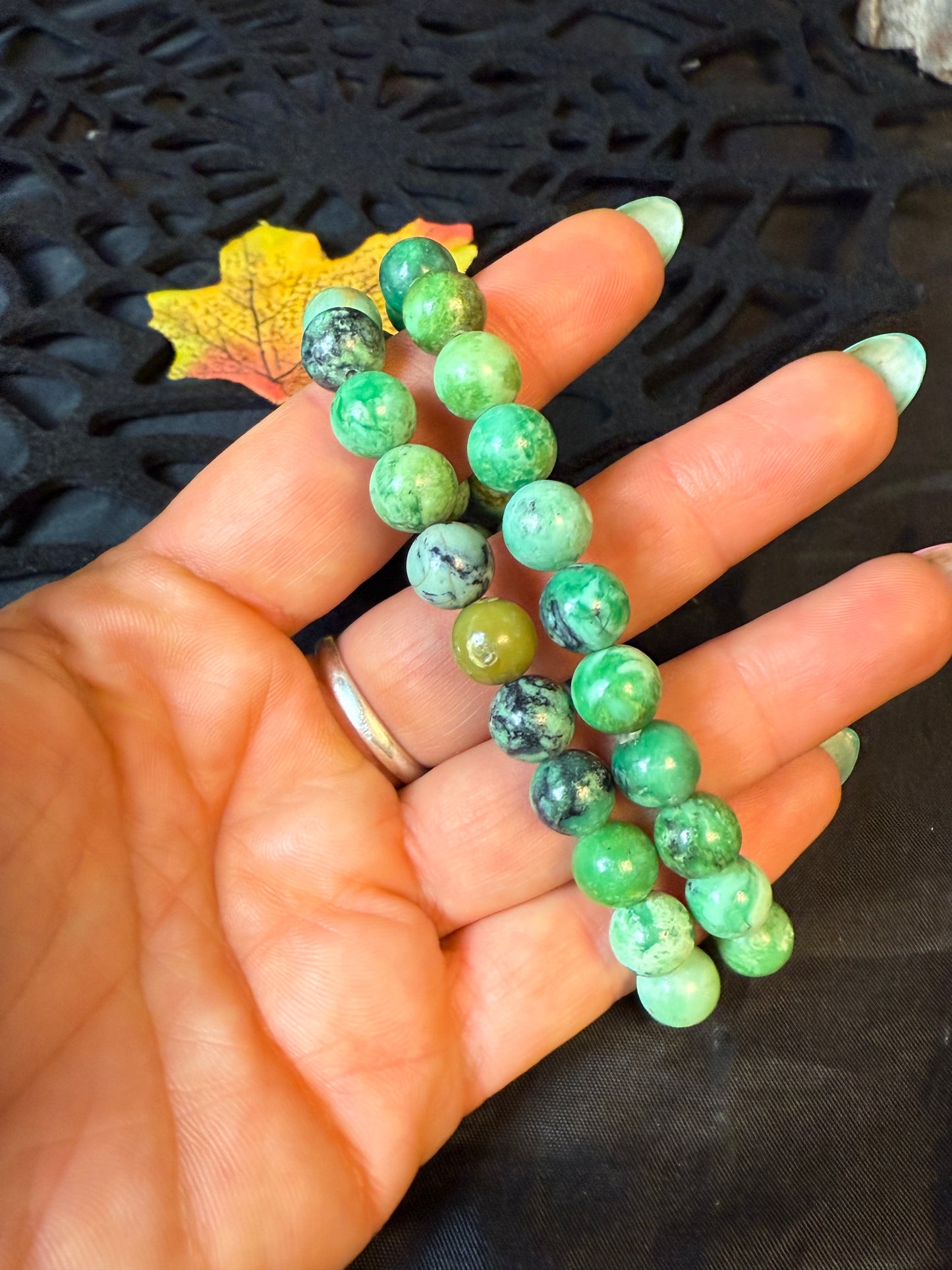 Variscite Bead Bracelet 8mm