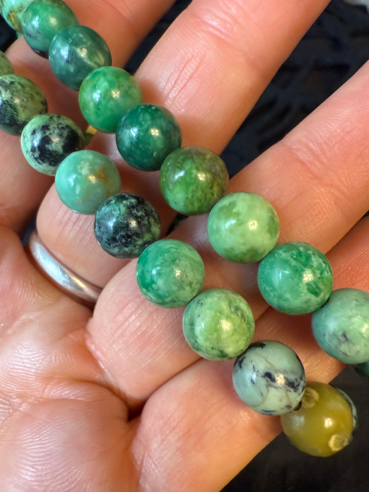 Variscite Bead Bracelet 8mm