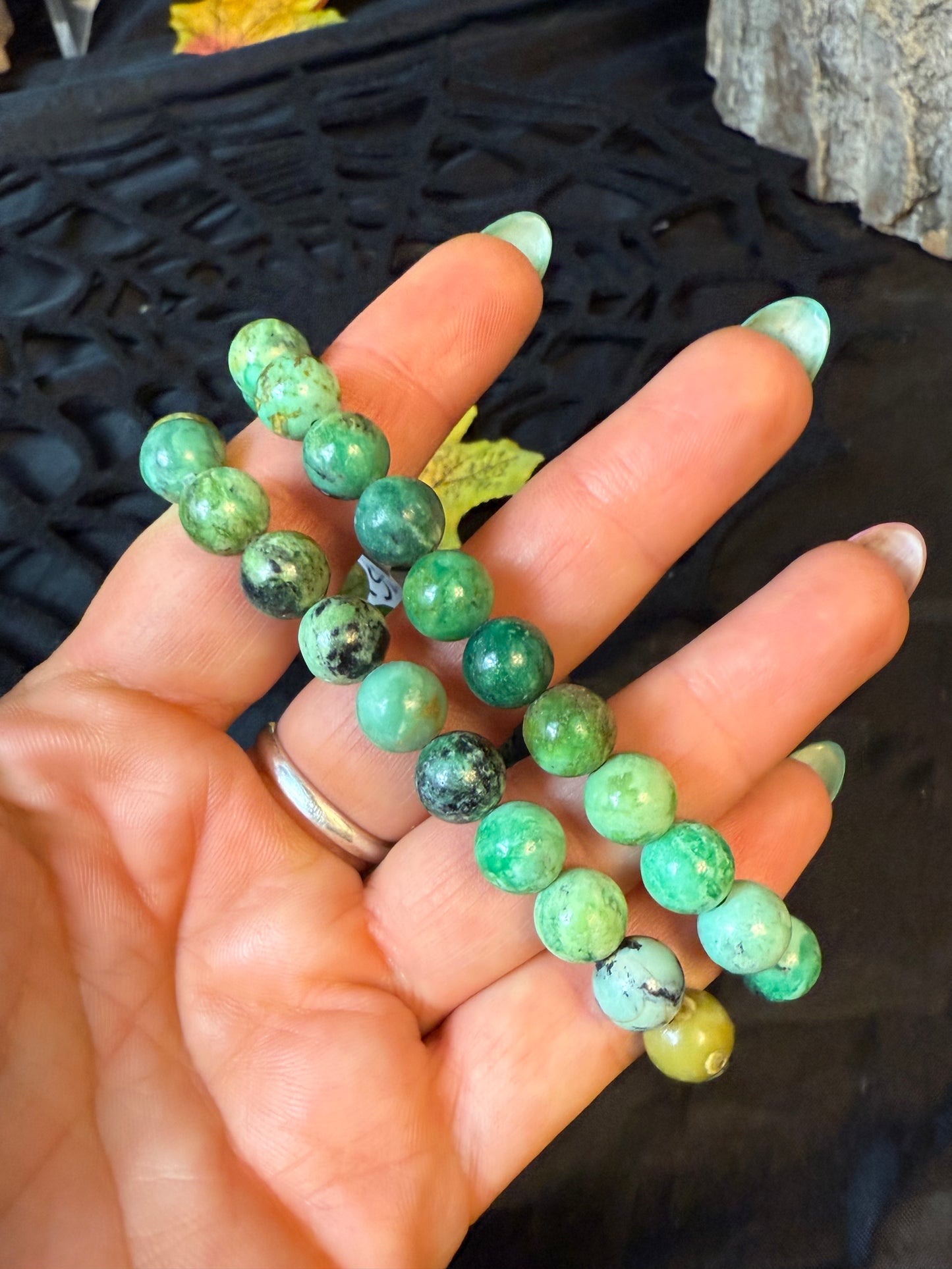 Variscite Bead Bracelet 8mm