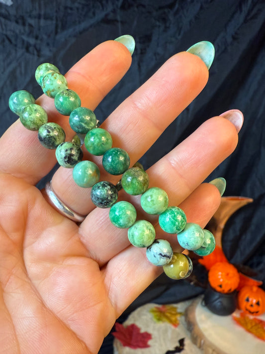 Variscite Bead Bracelet 8mm