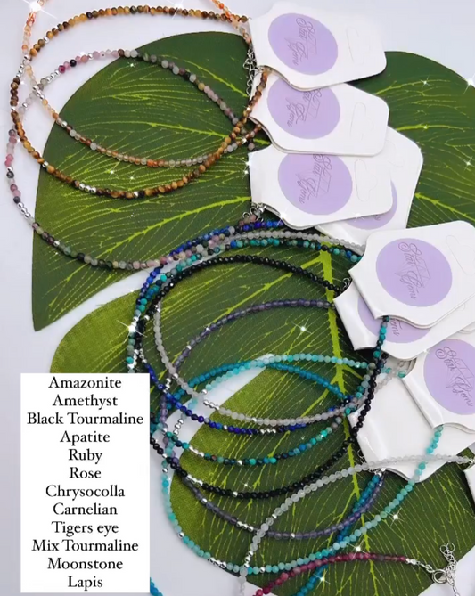 Crystal Anklet - 925 Sterling Silver