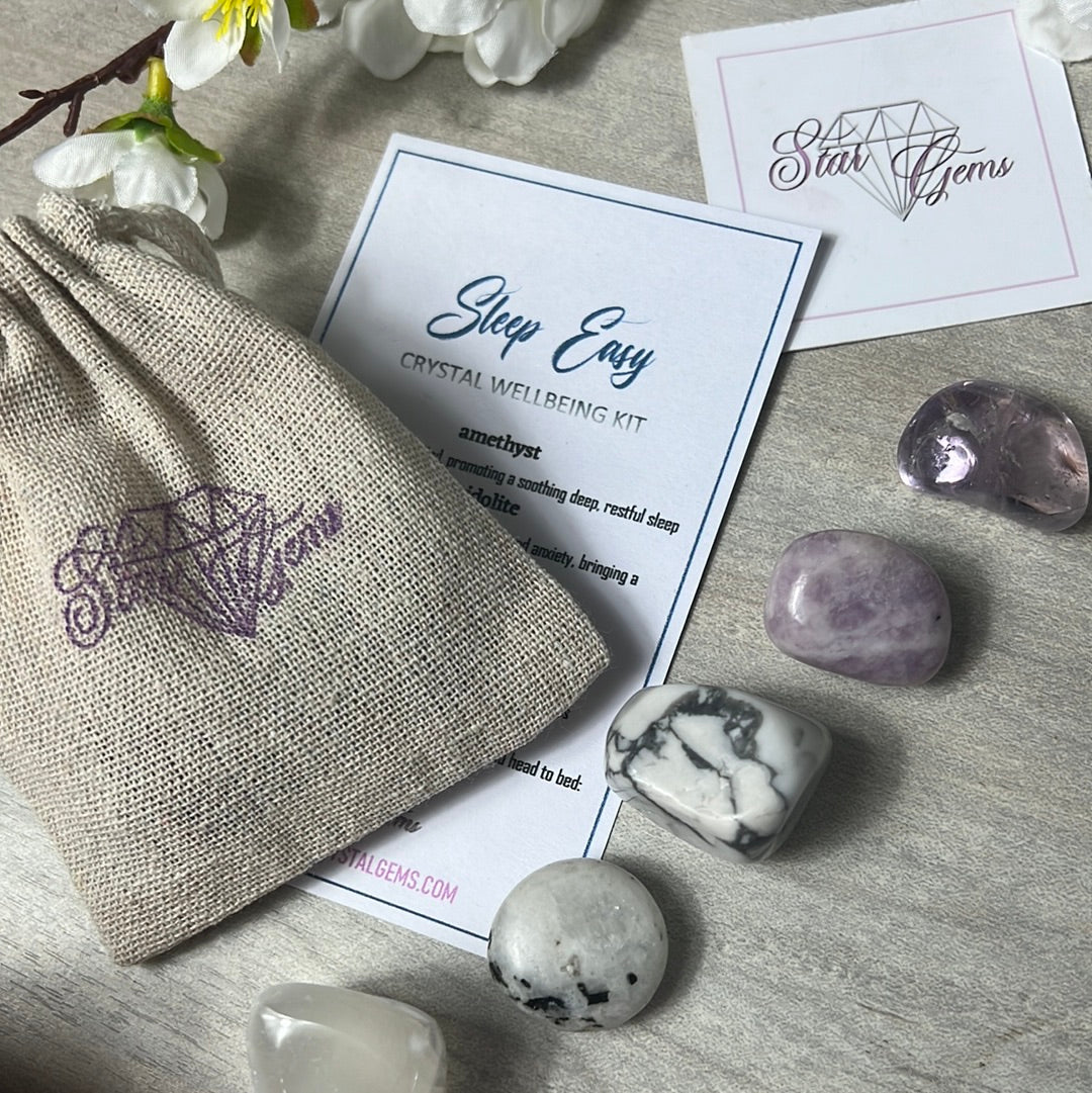 Starcrystalgems - Sleep Easy insomnia nightmare Tumblestone Set