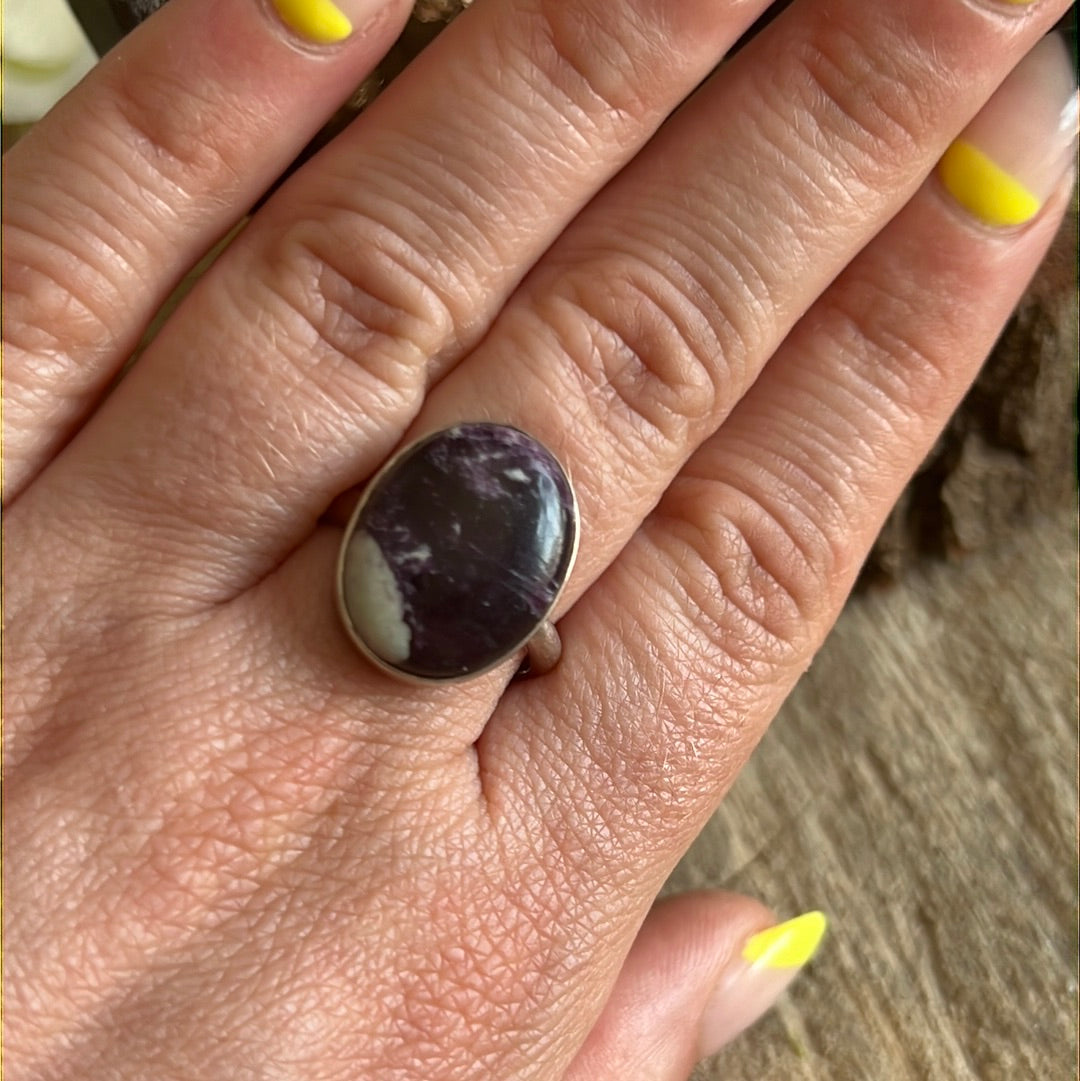 Kammererite 925 Sterling Silver Ring - O 1/2