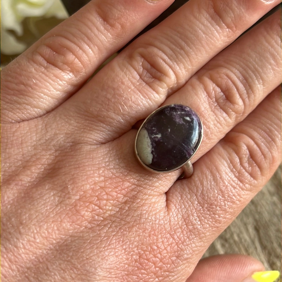 Kammererite 925 Sterling Silver Ring - O 1/2